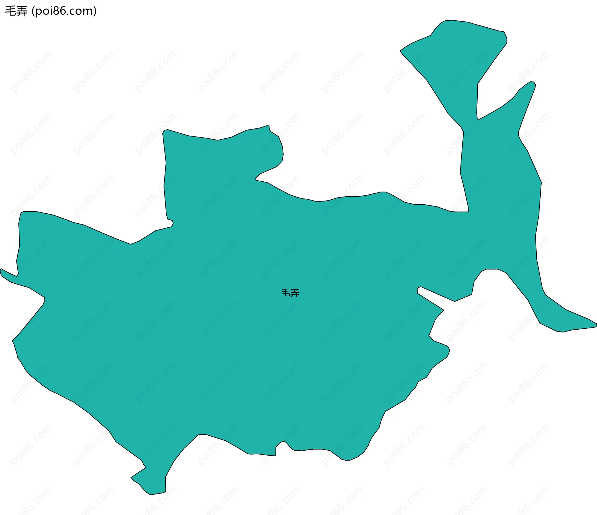 毛弄边界地图