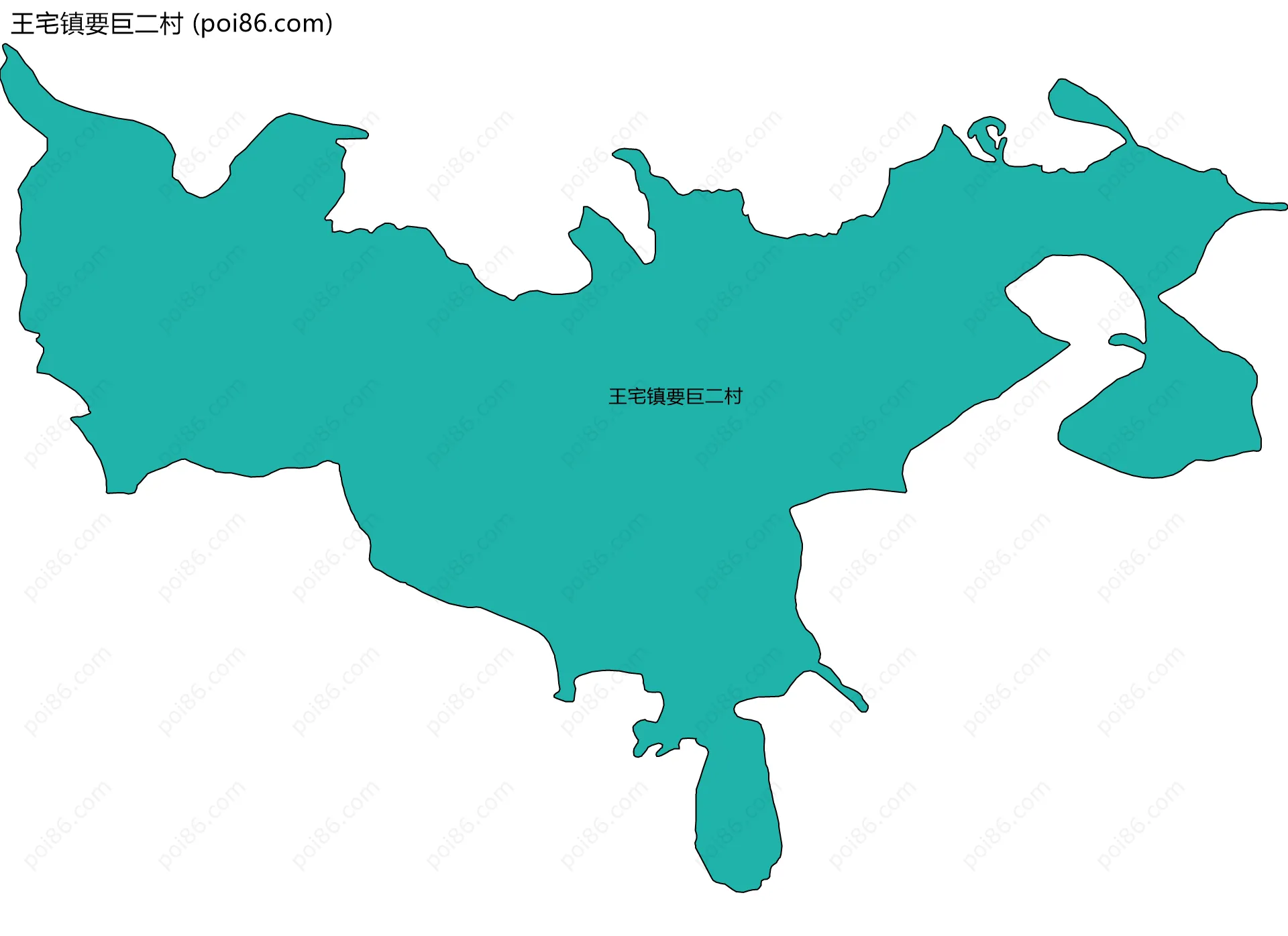 王宅镇要巨二村边界地图