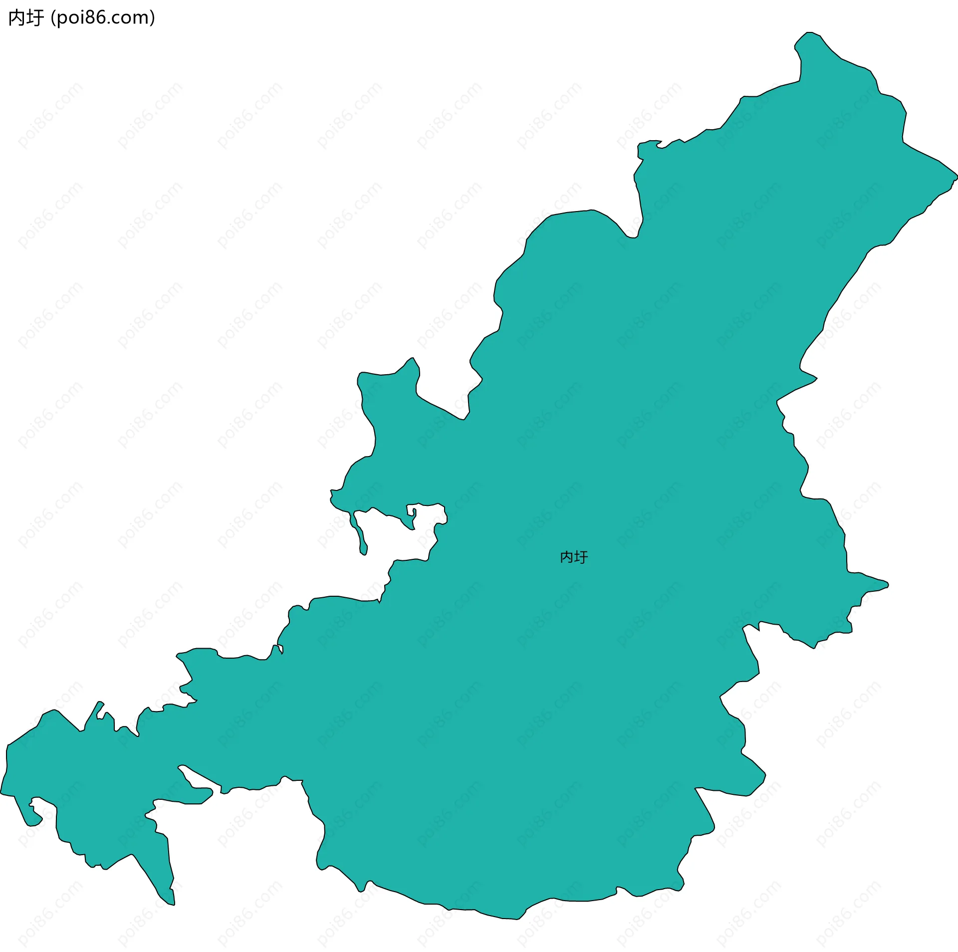 内圩边界地图