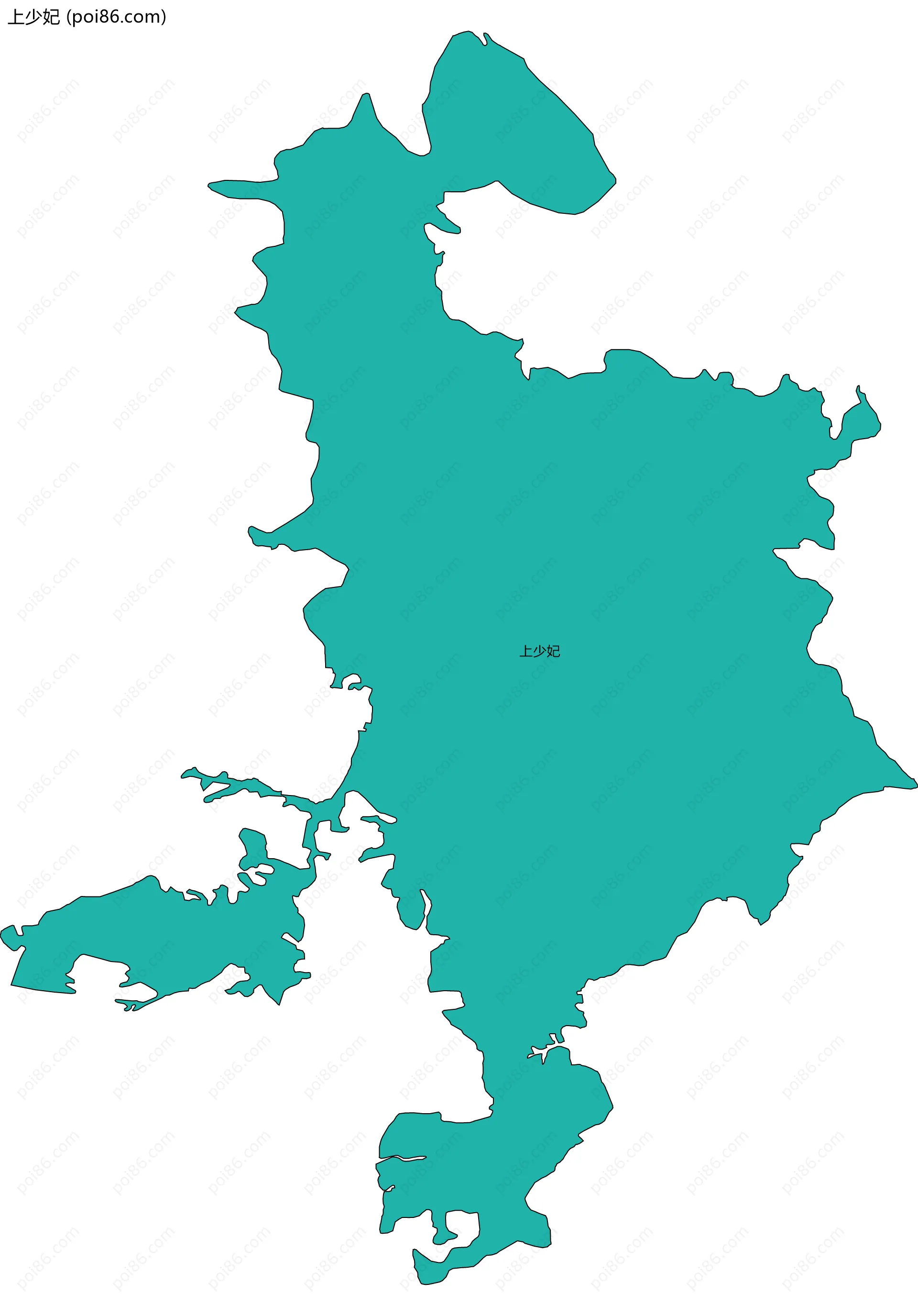 上少妃边界地图