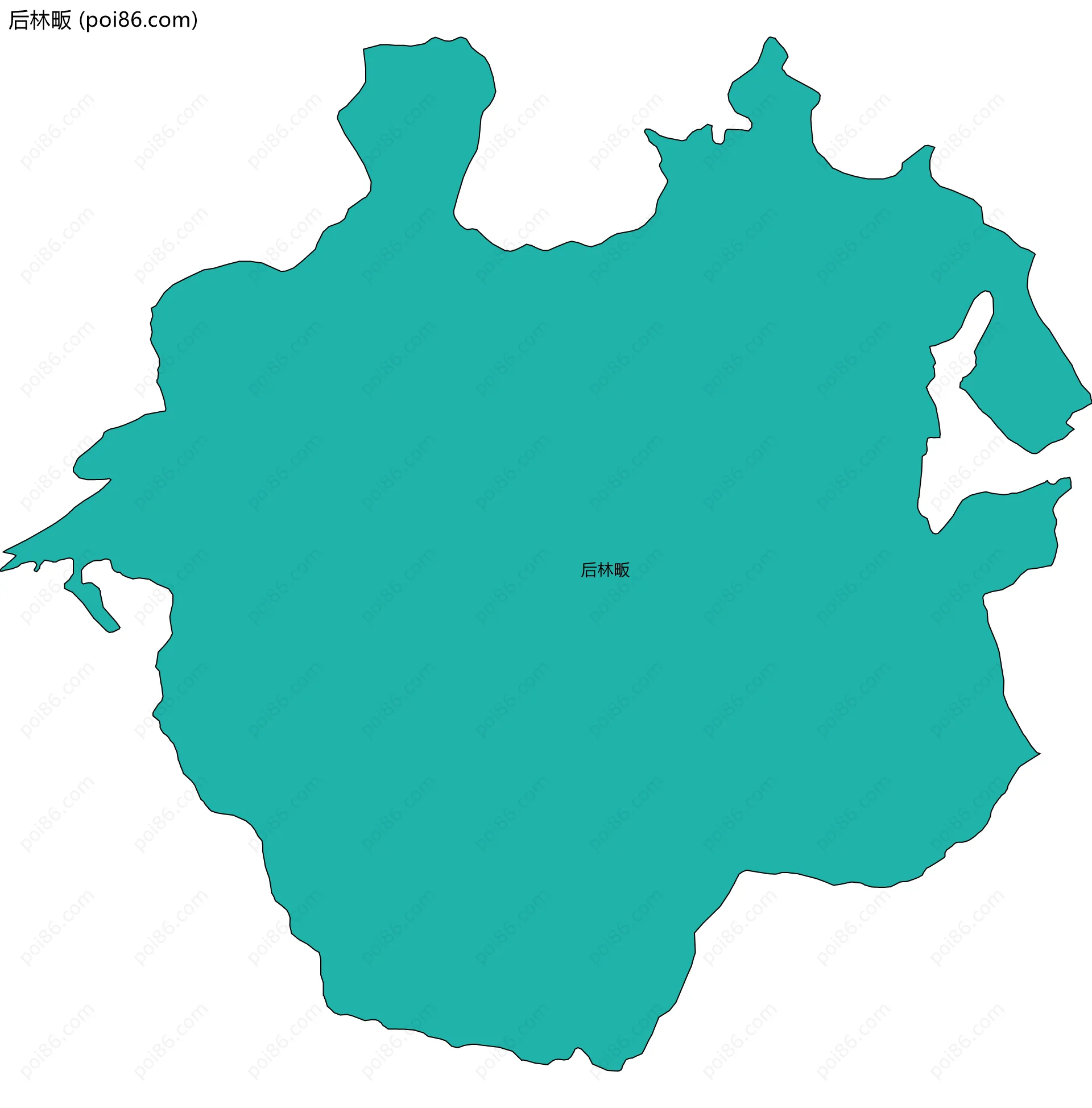 后林畈边界地图