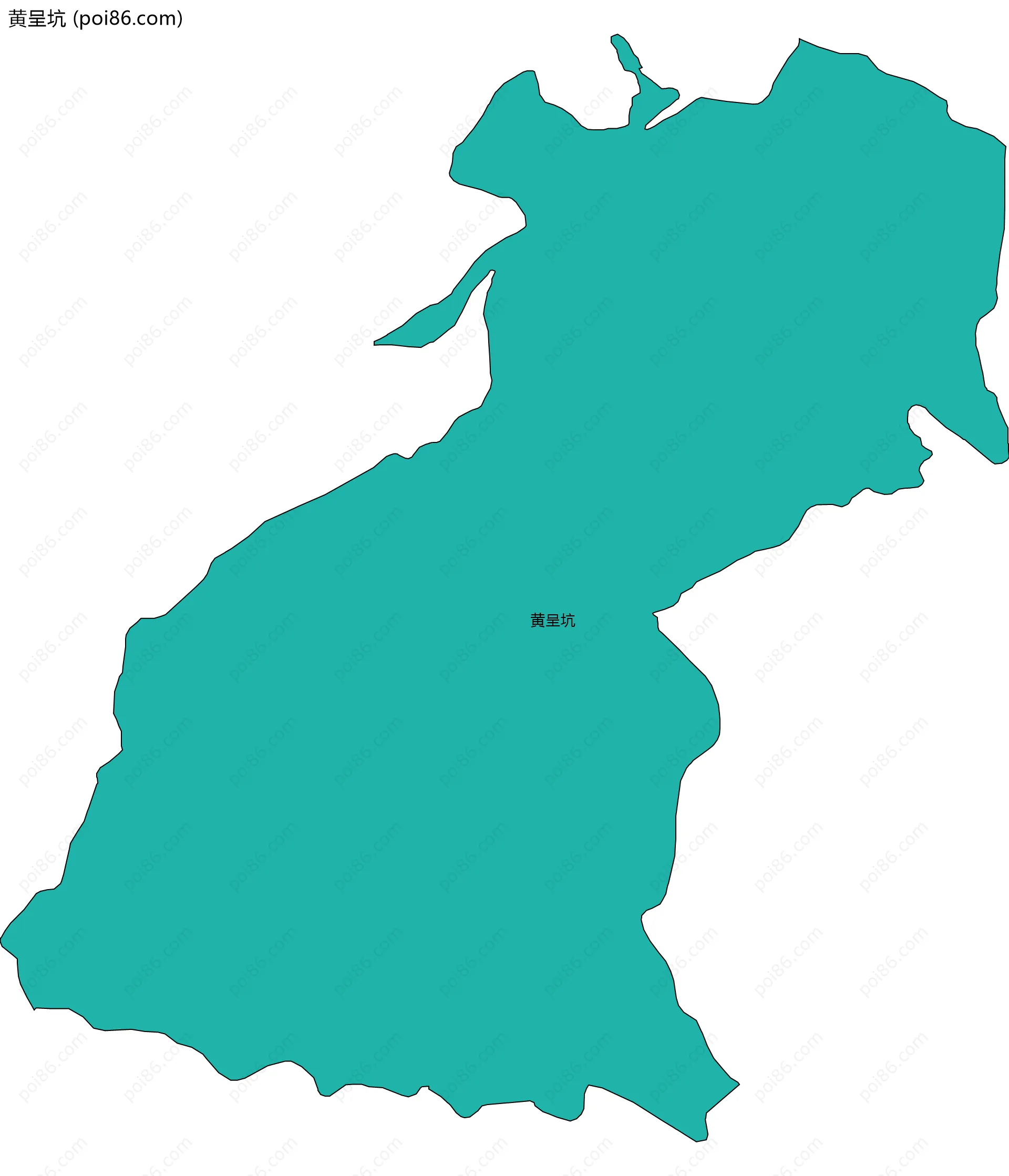 黄呈坑边界地图