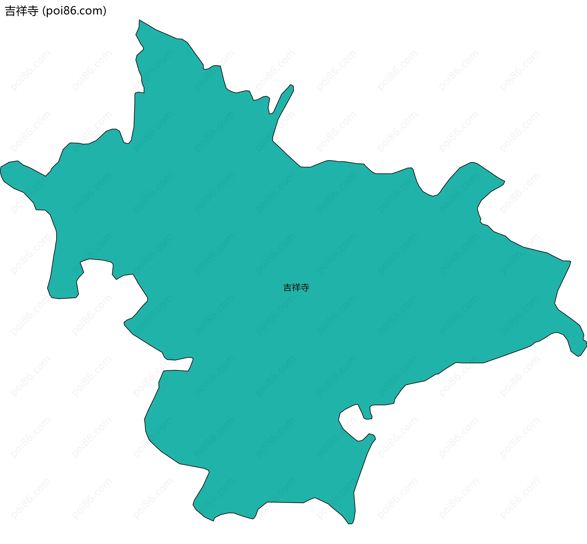 吉祥寺边界地图