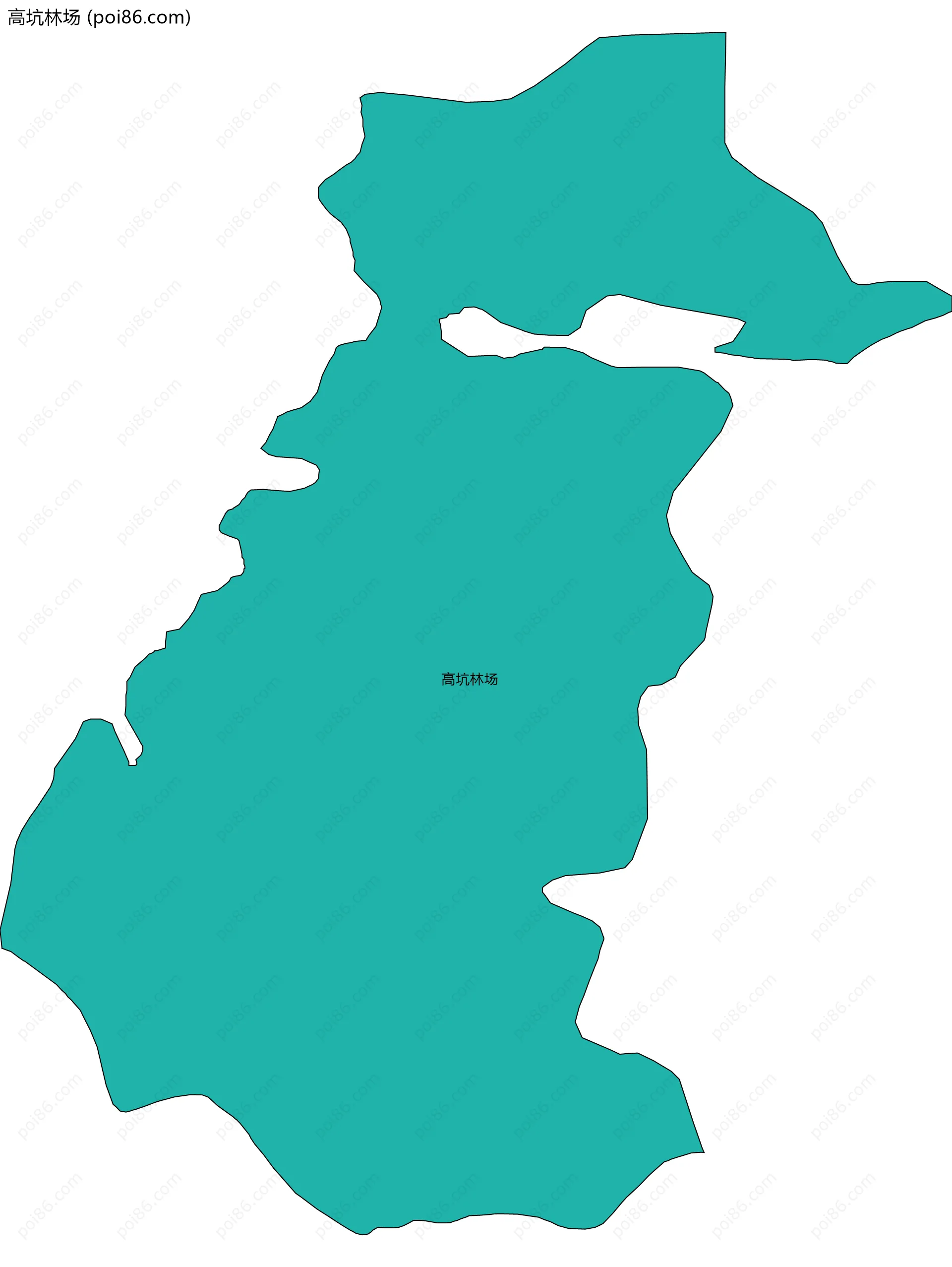 高坑林场边界地图