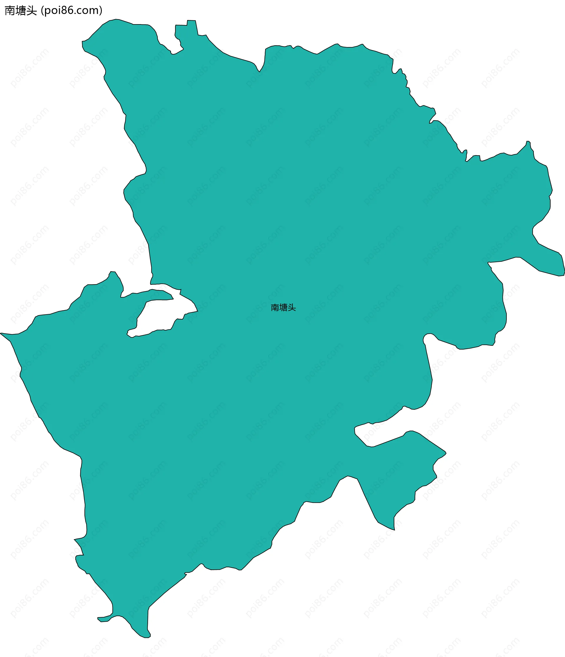 南塘头边界地图