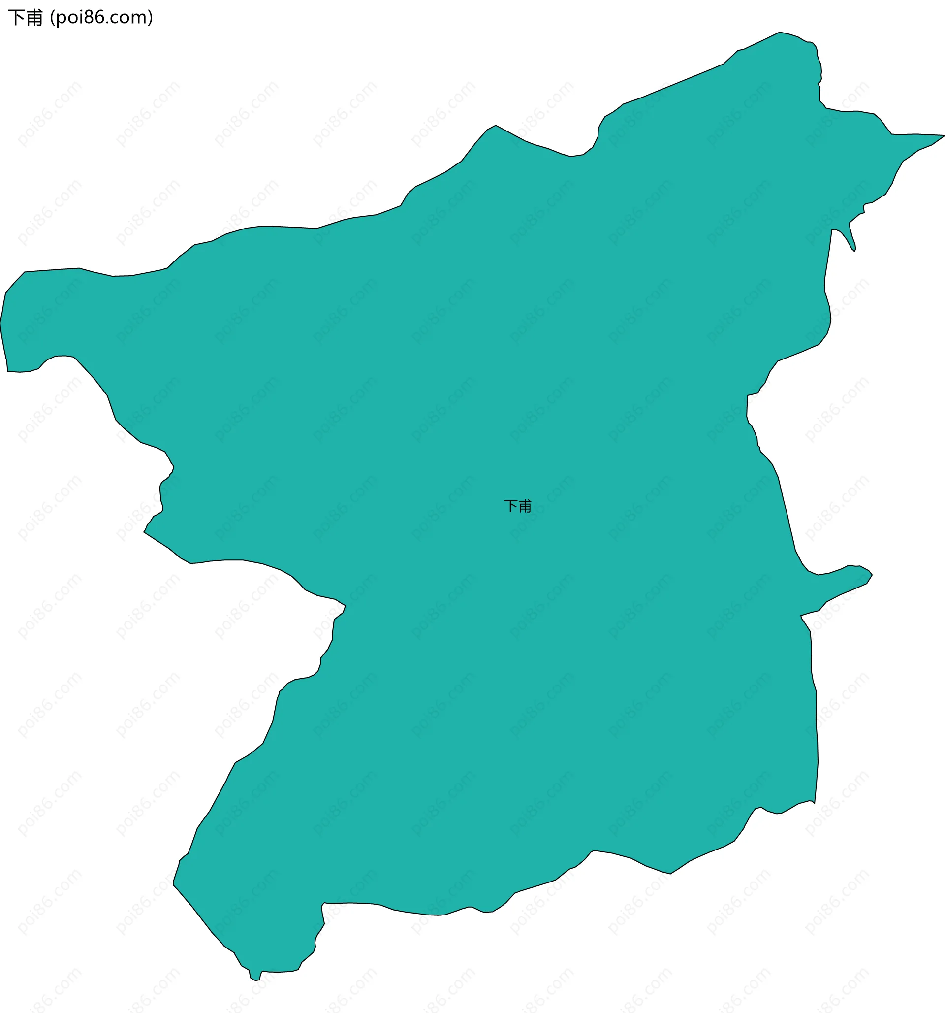 下甫边界地图