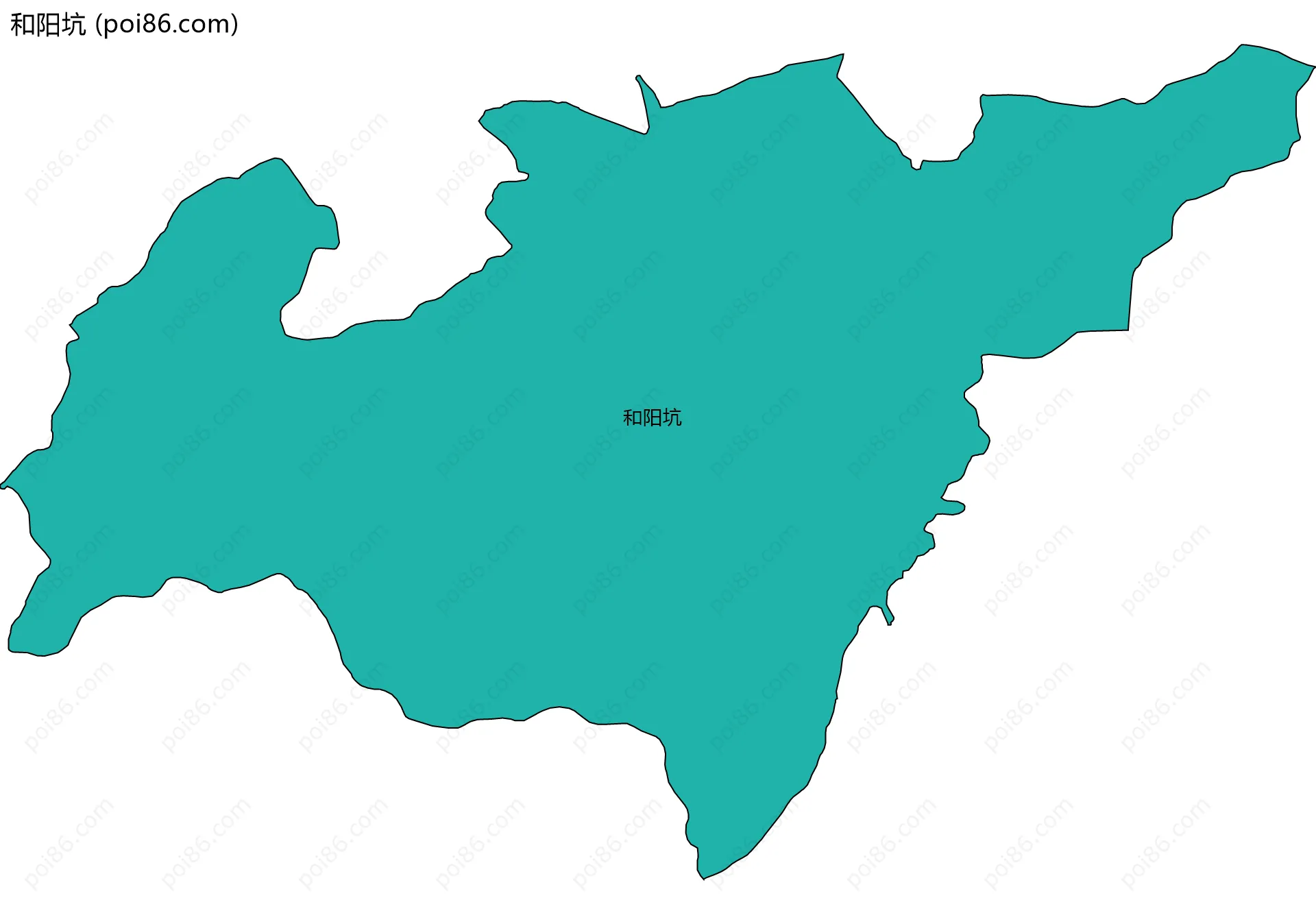 和阳坑边界地图