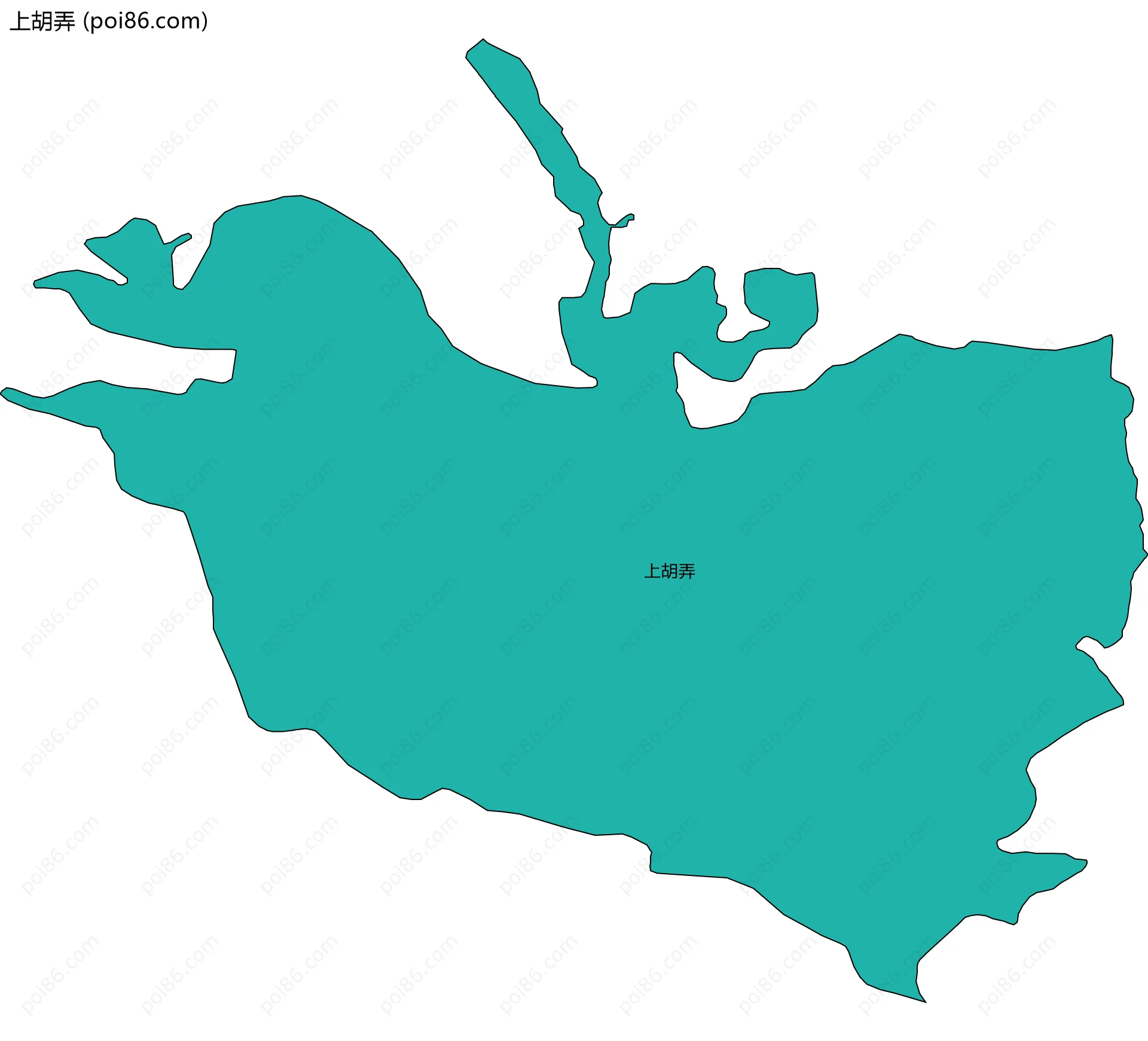 上胡弄边界地图