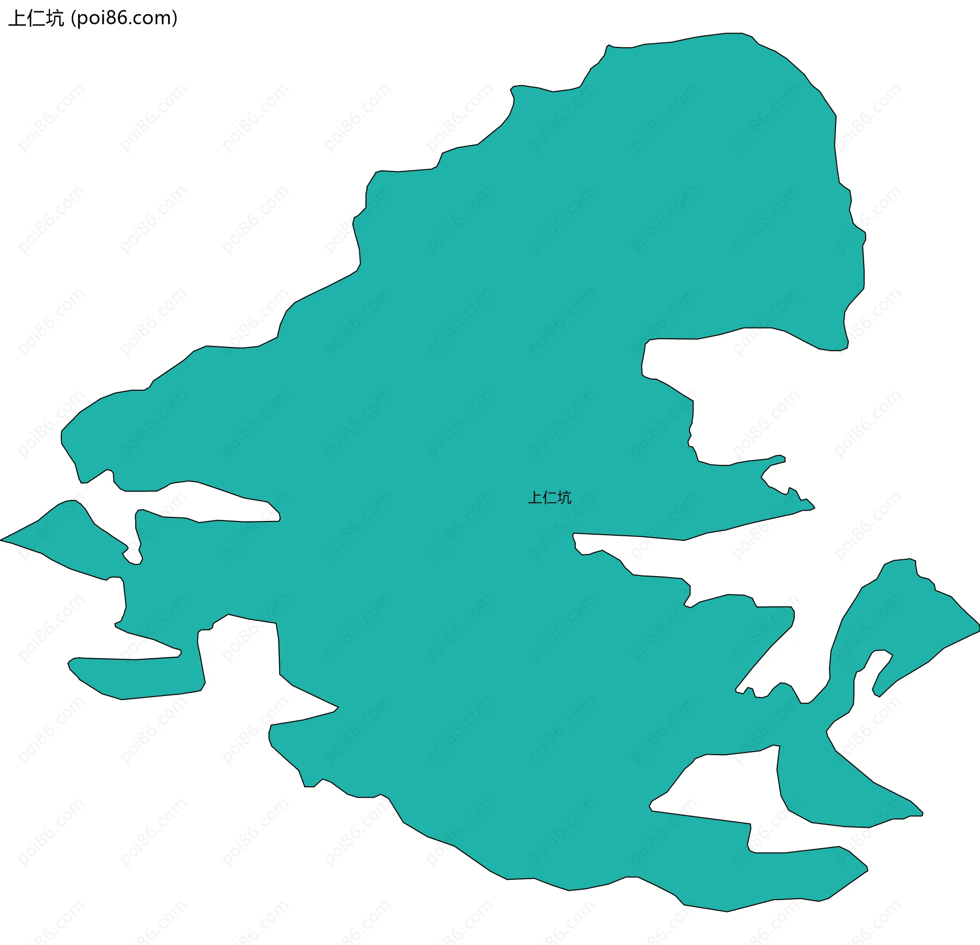 上仁坑边界地图