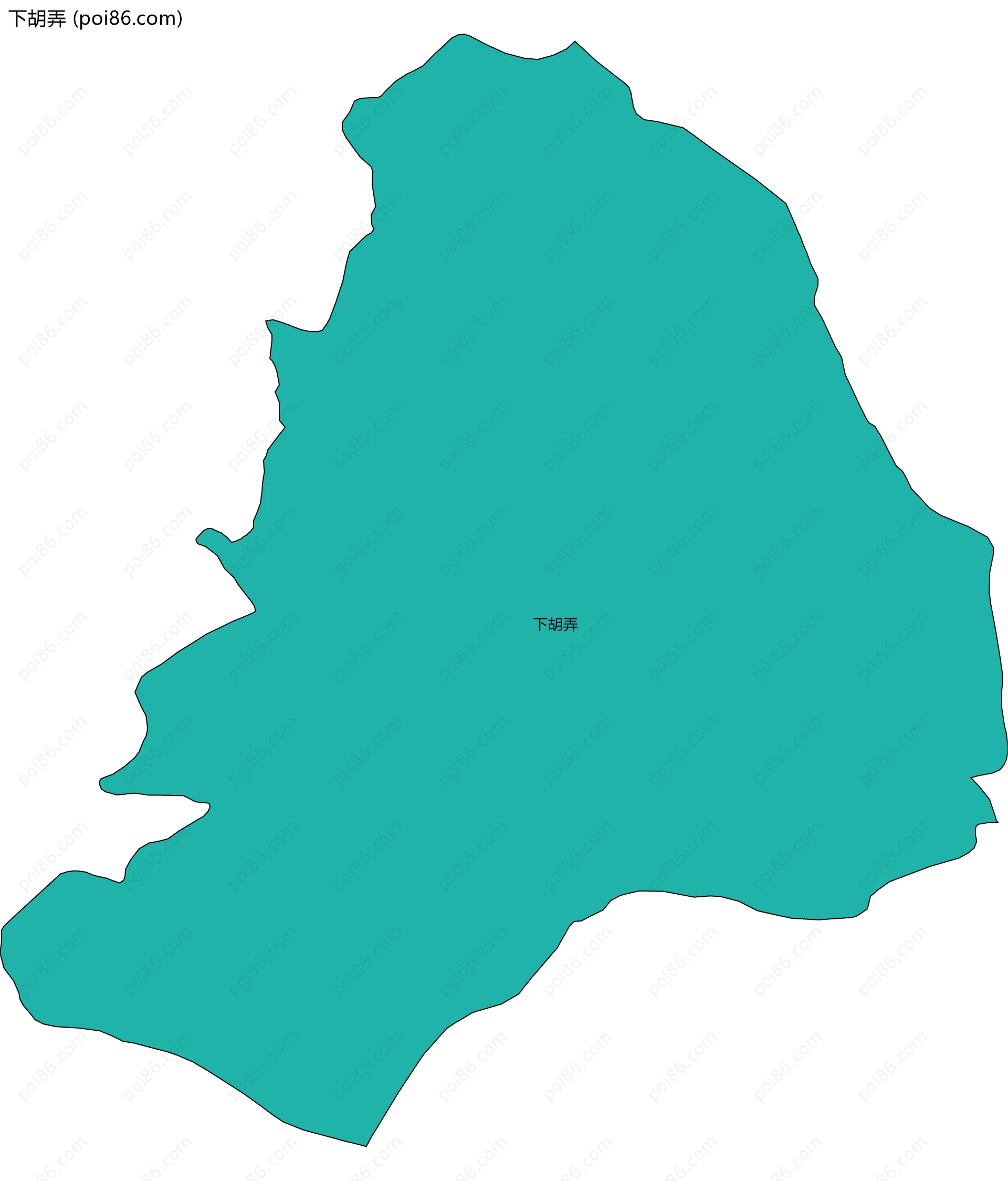 下胡弄边界地图