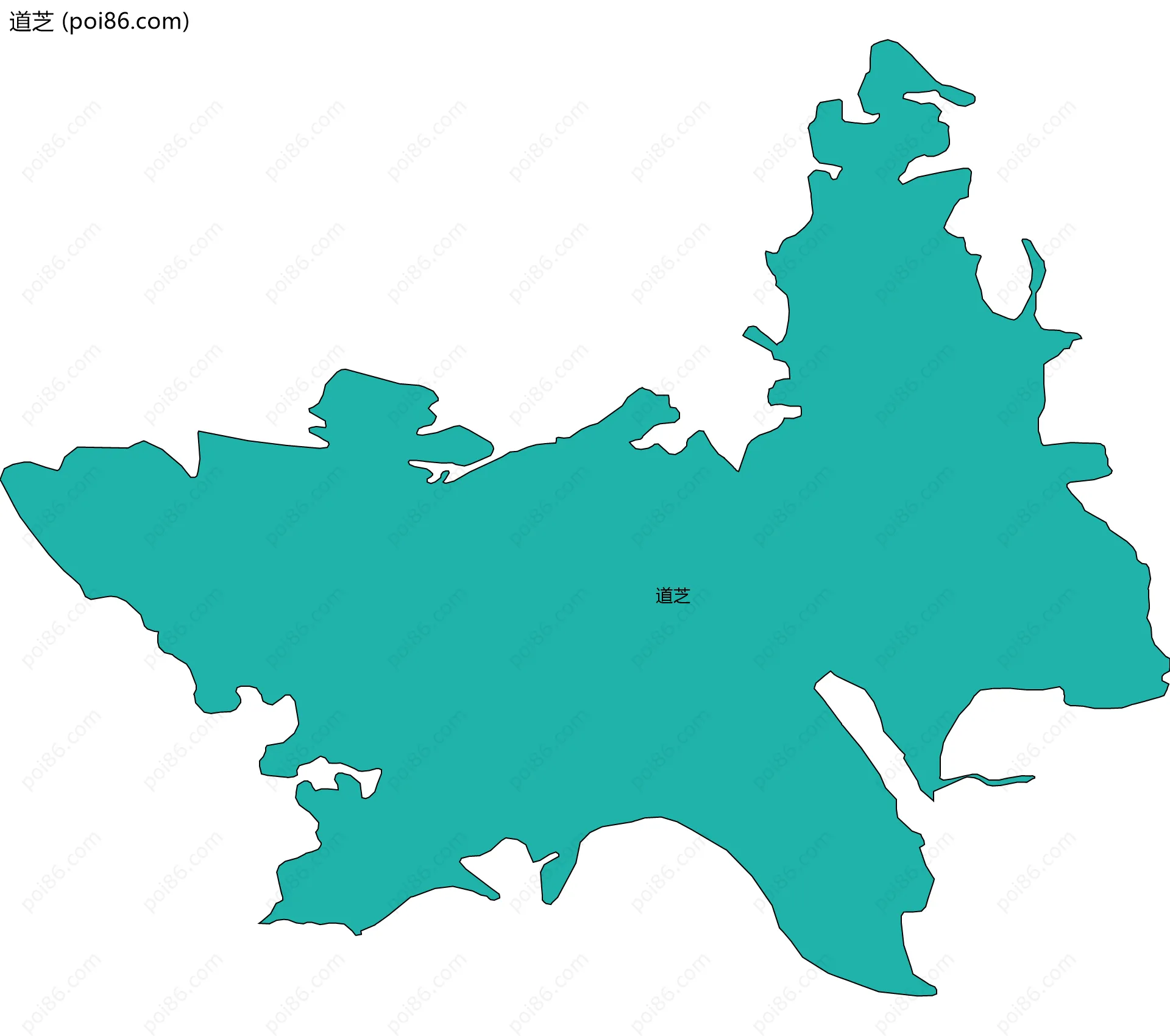 道芝边界地图
