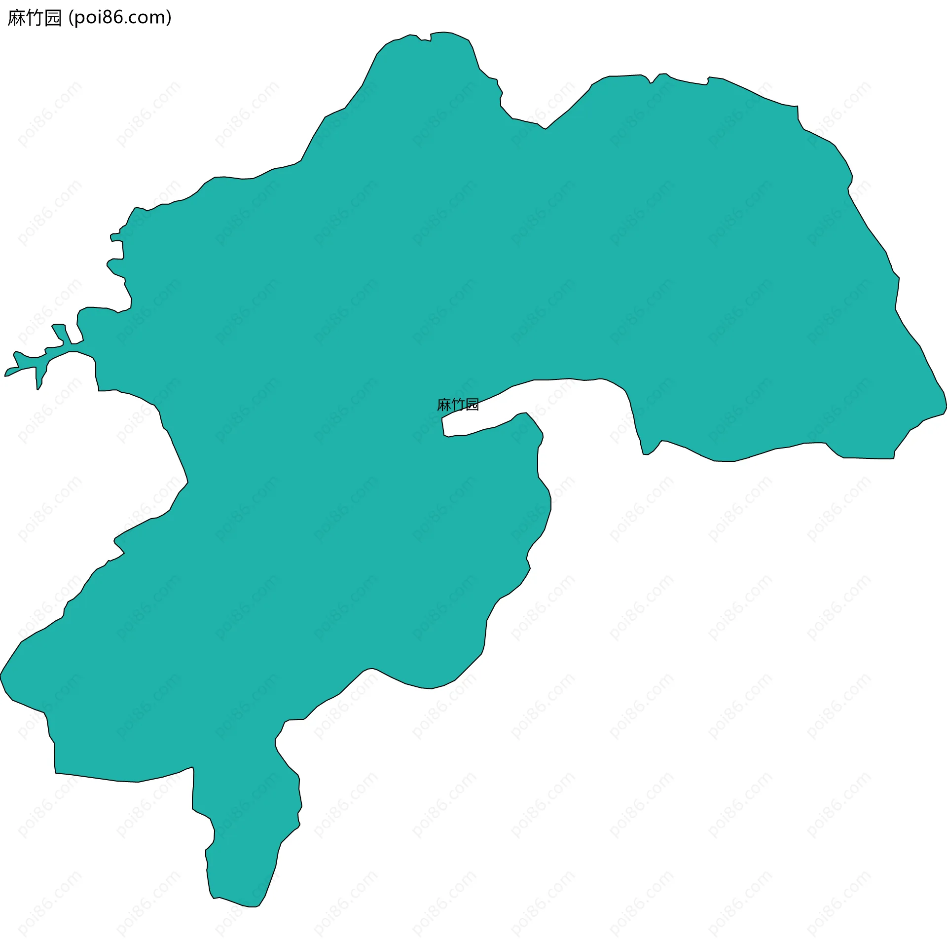 麻竹园边界地图