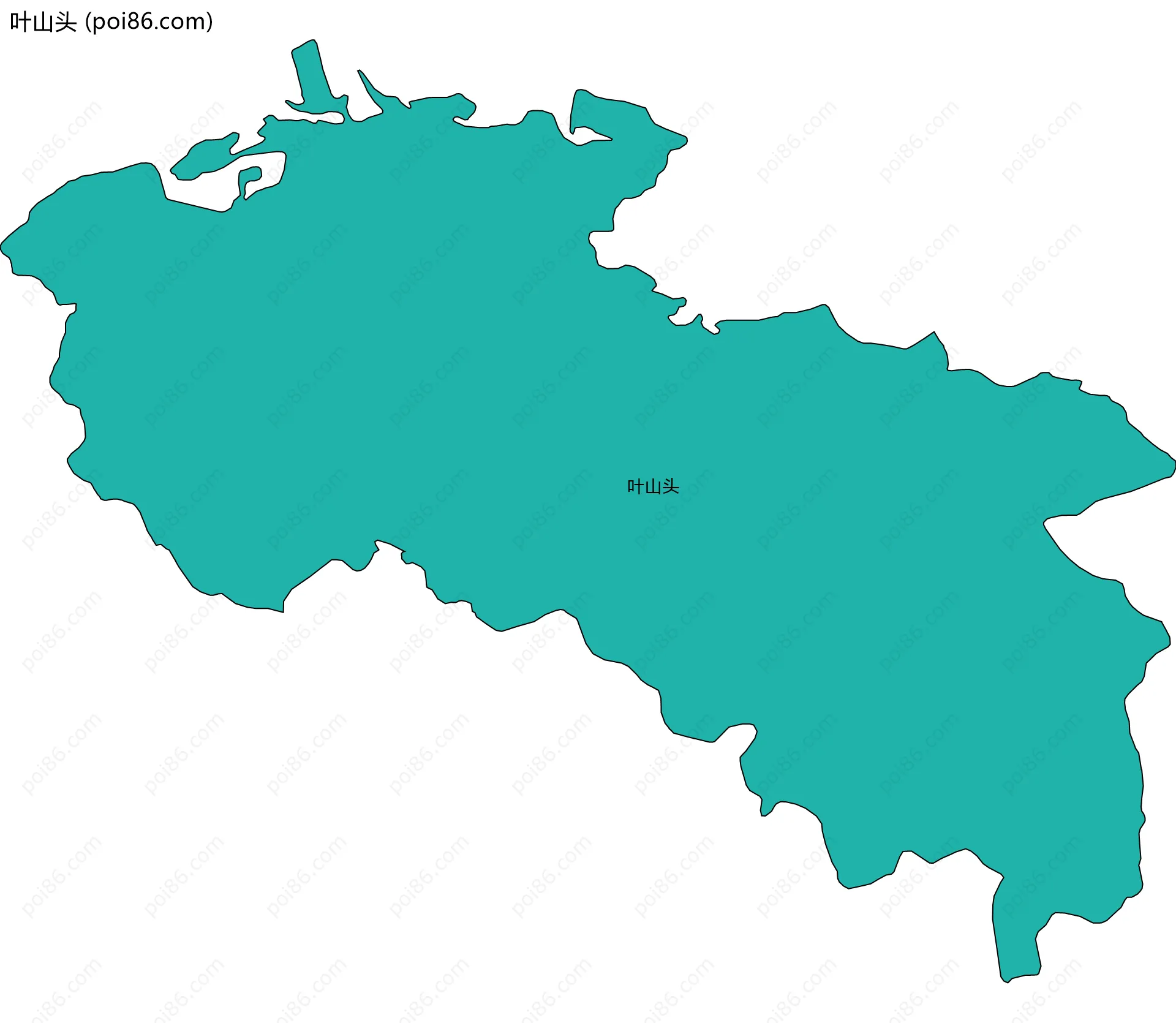 叶山头边界地图