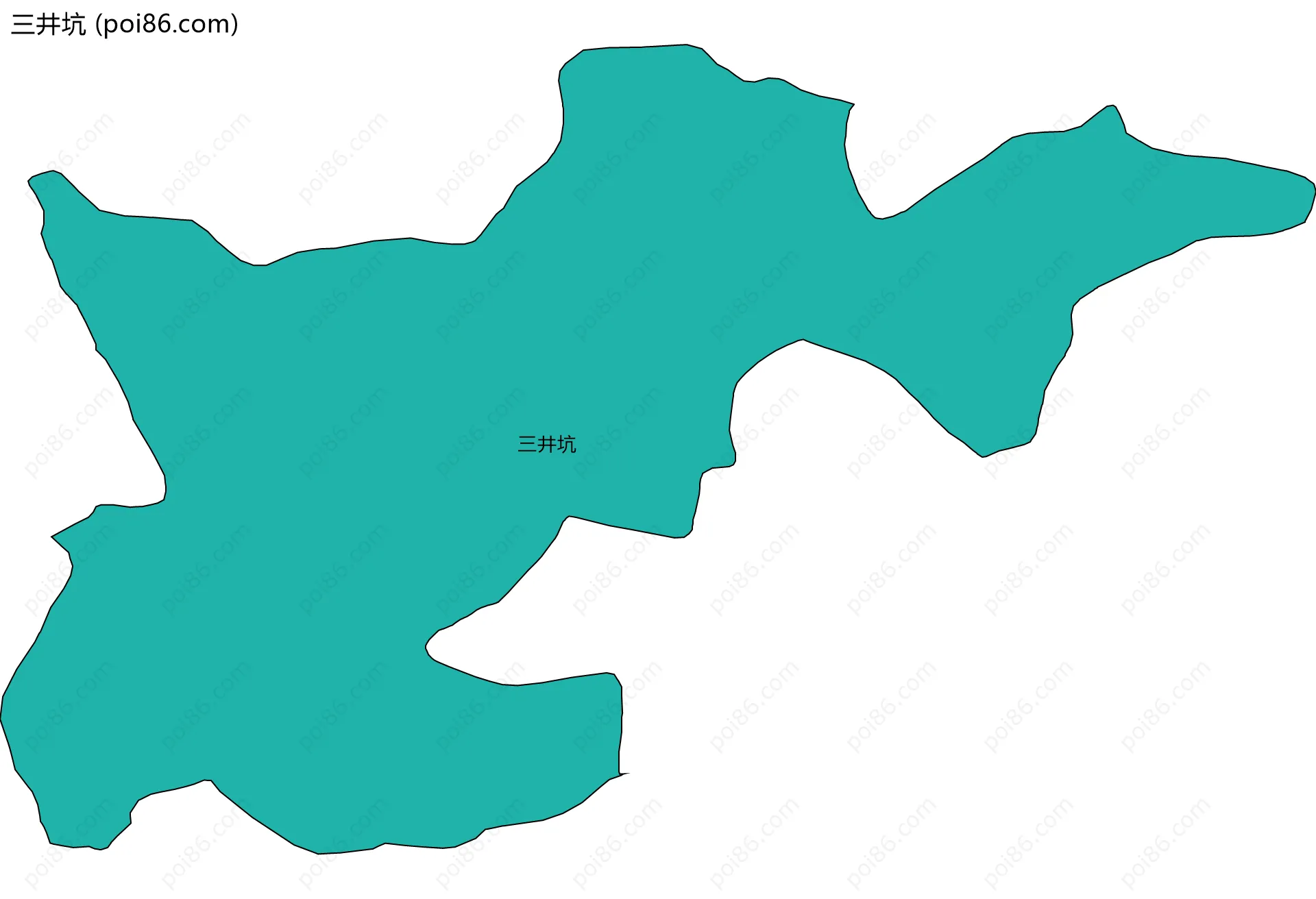 三井坑边界地图