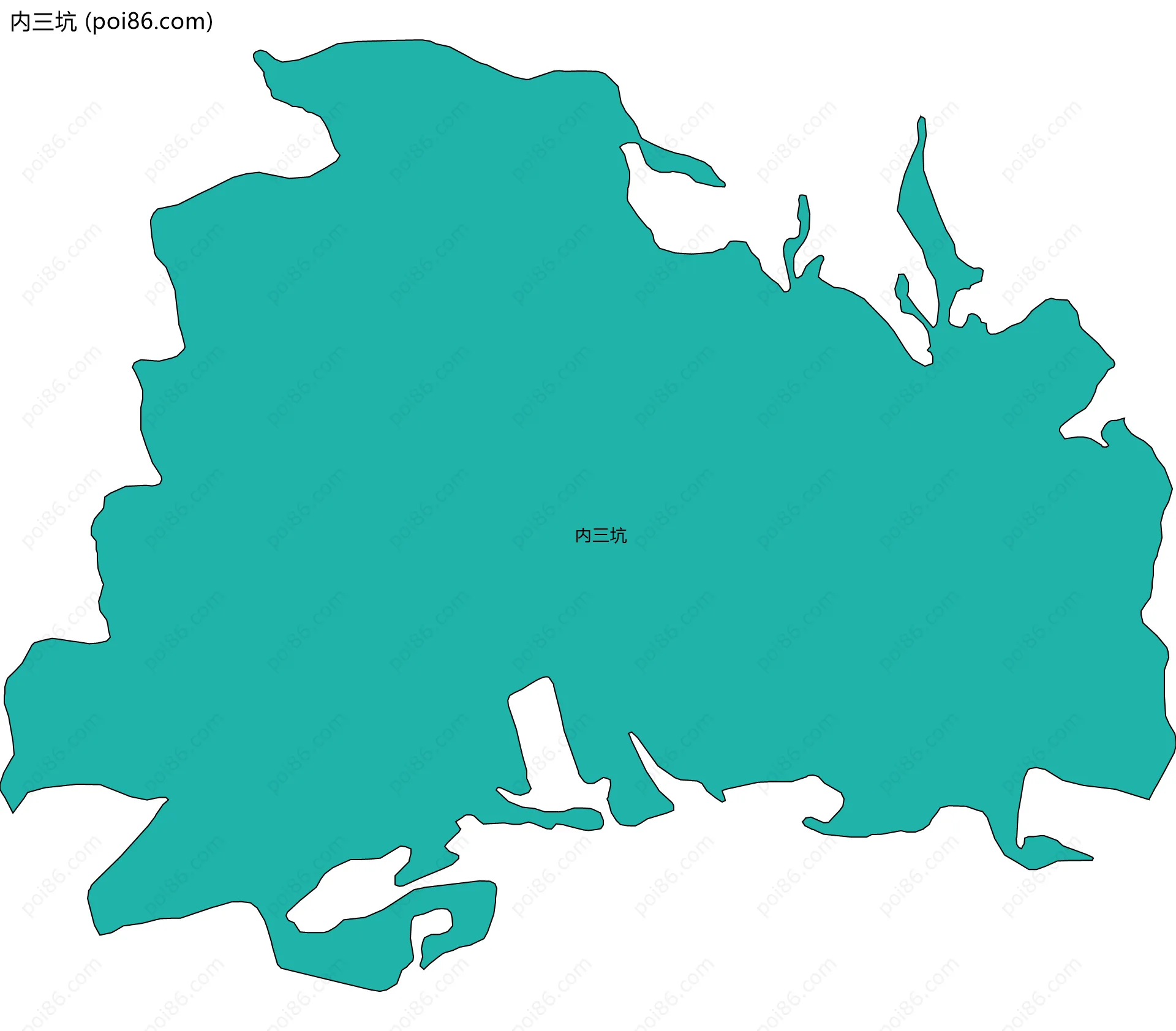 内三坑边界地图