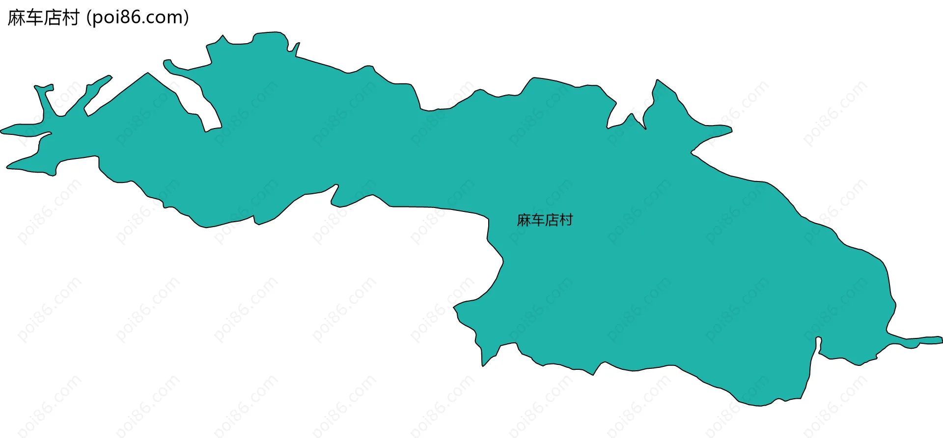 麻车店村边界地图