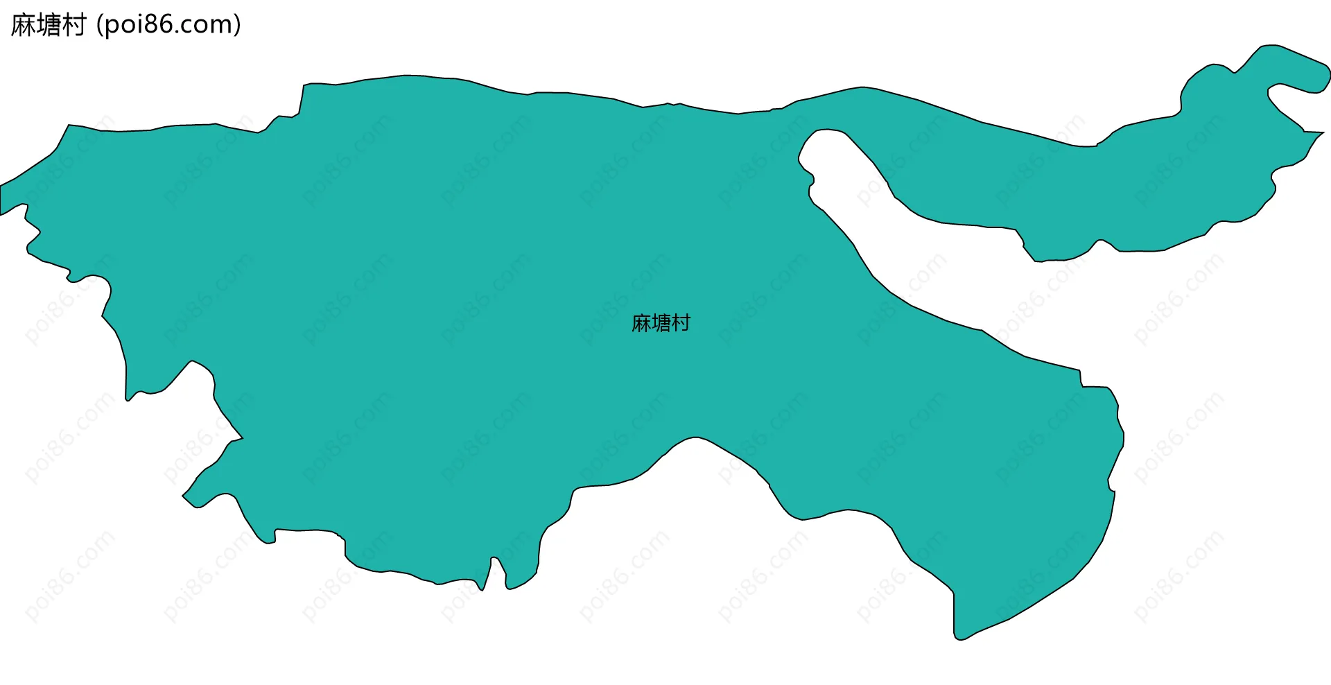 麻塘村边界地图