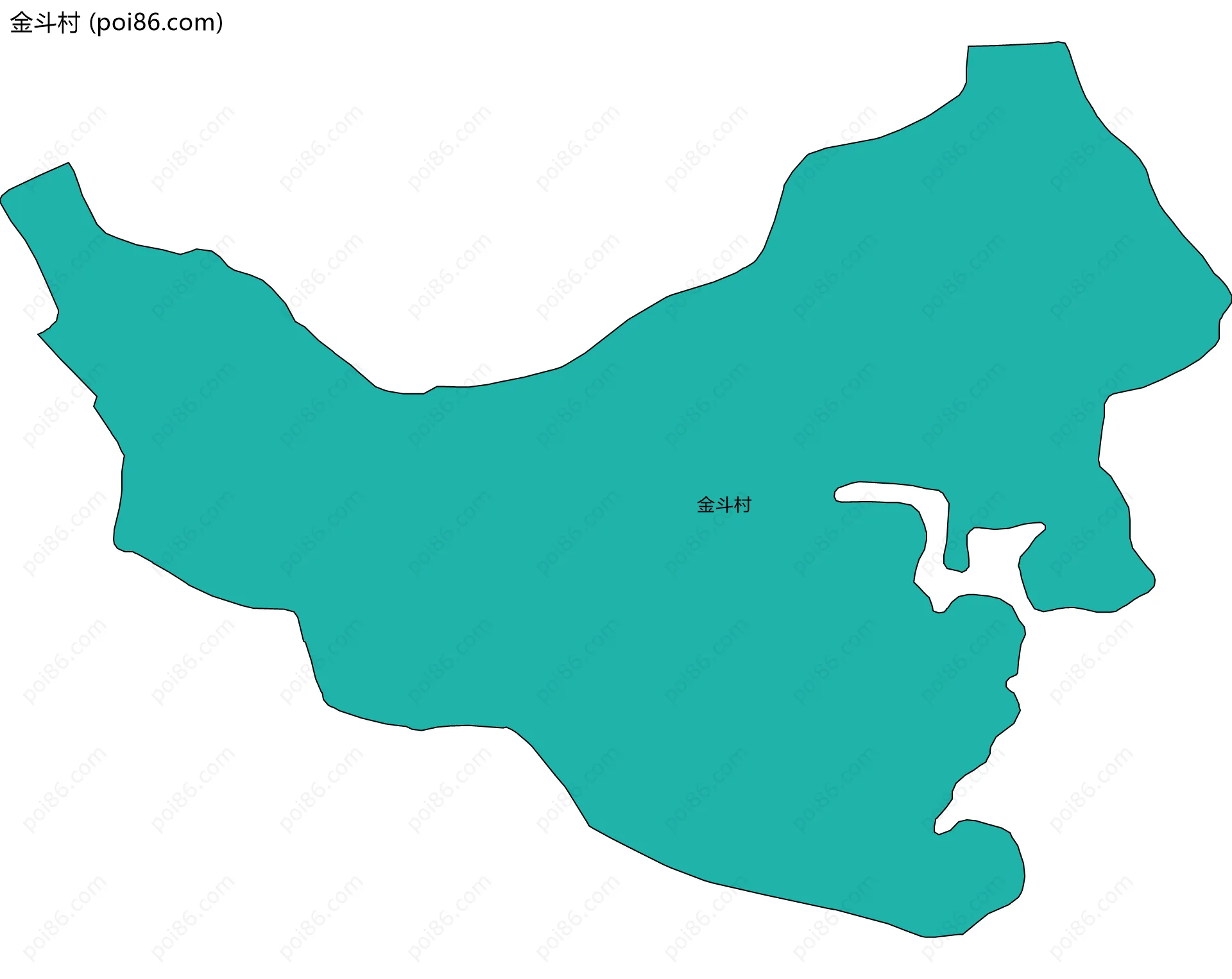 金斗村边界地图