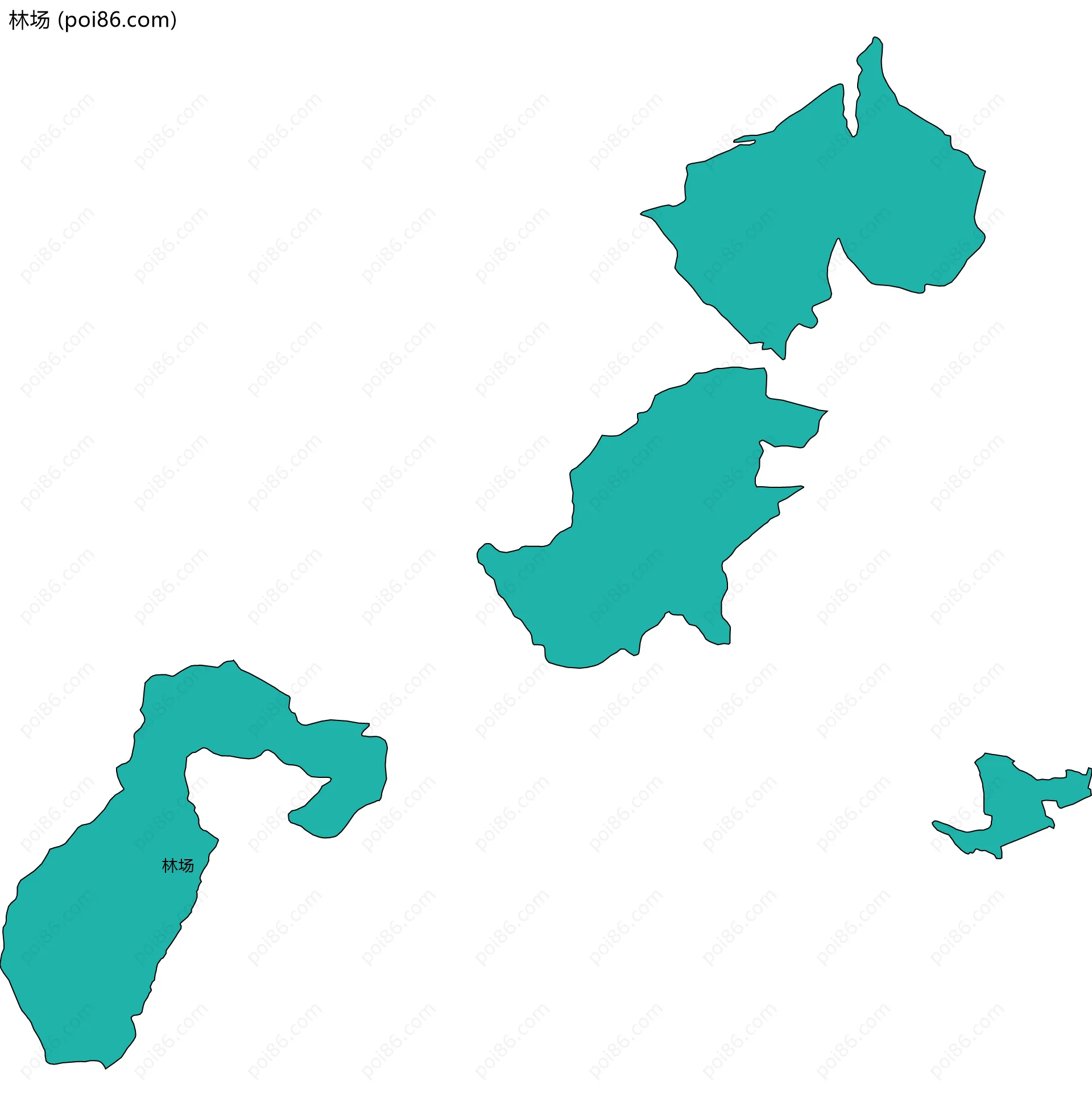 林场边界地图