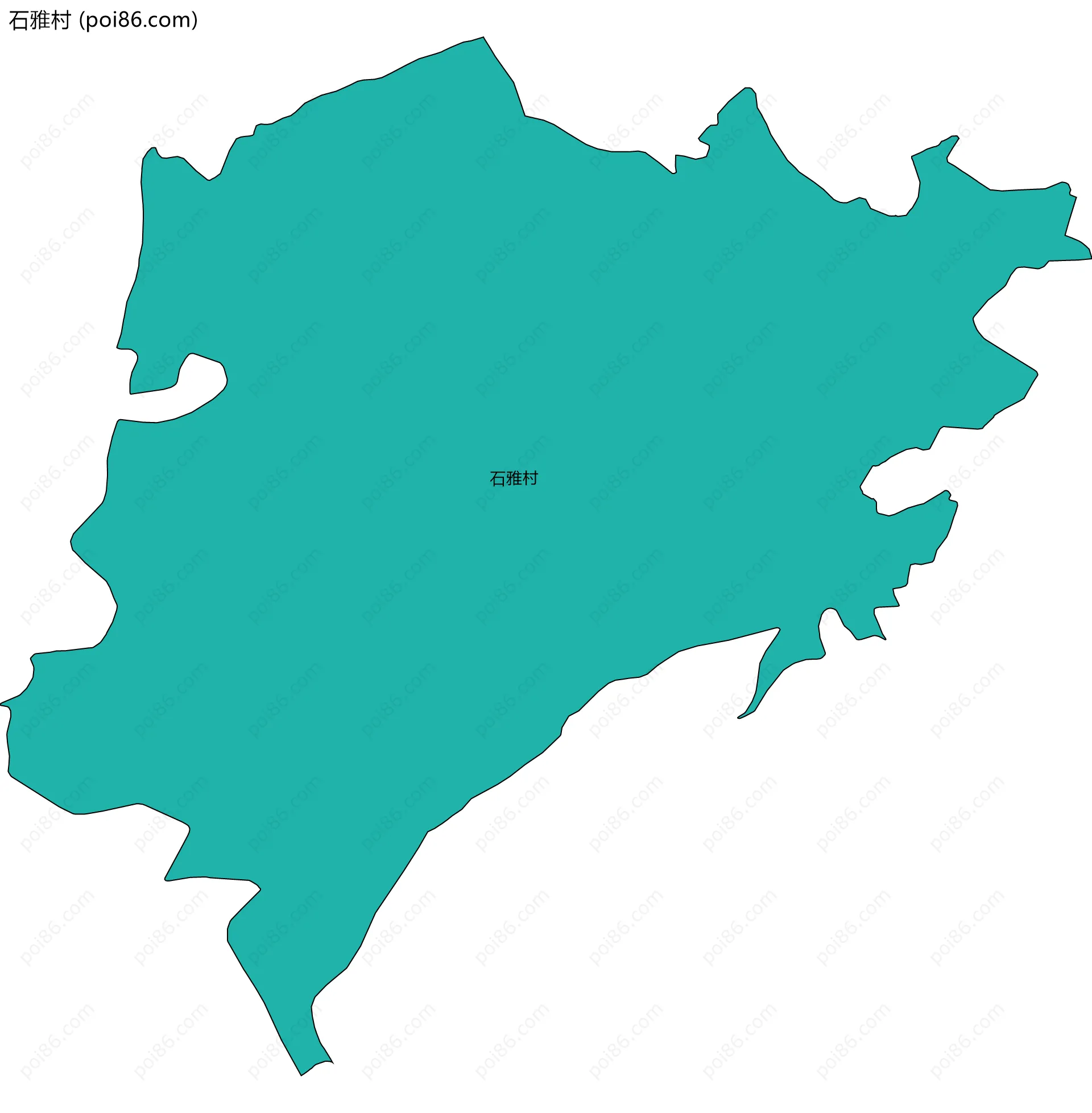 石雅村边界地图
