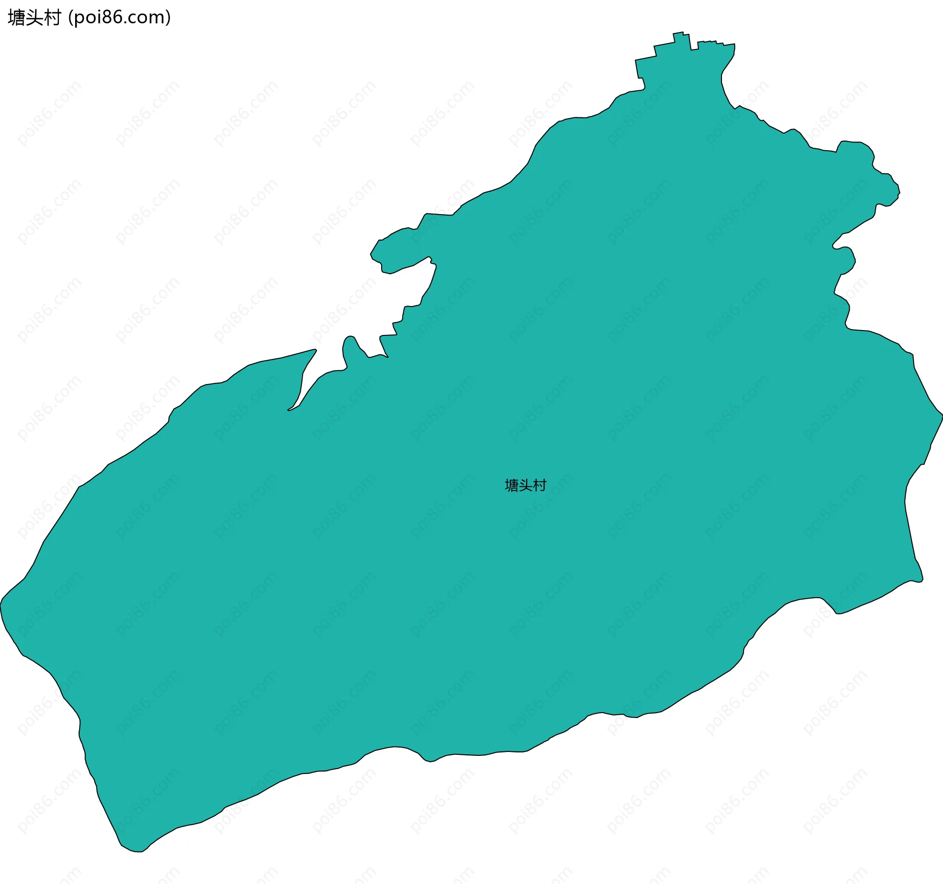 塘头村边界地图