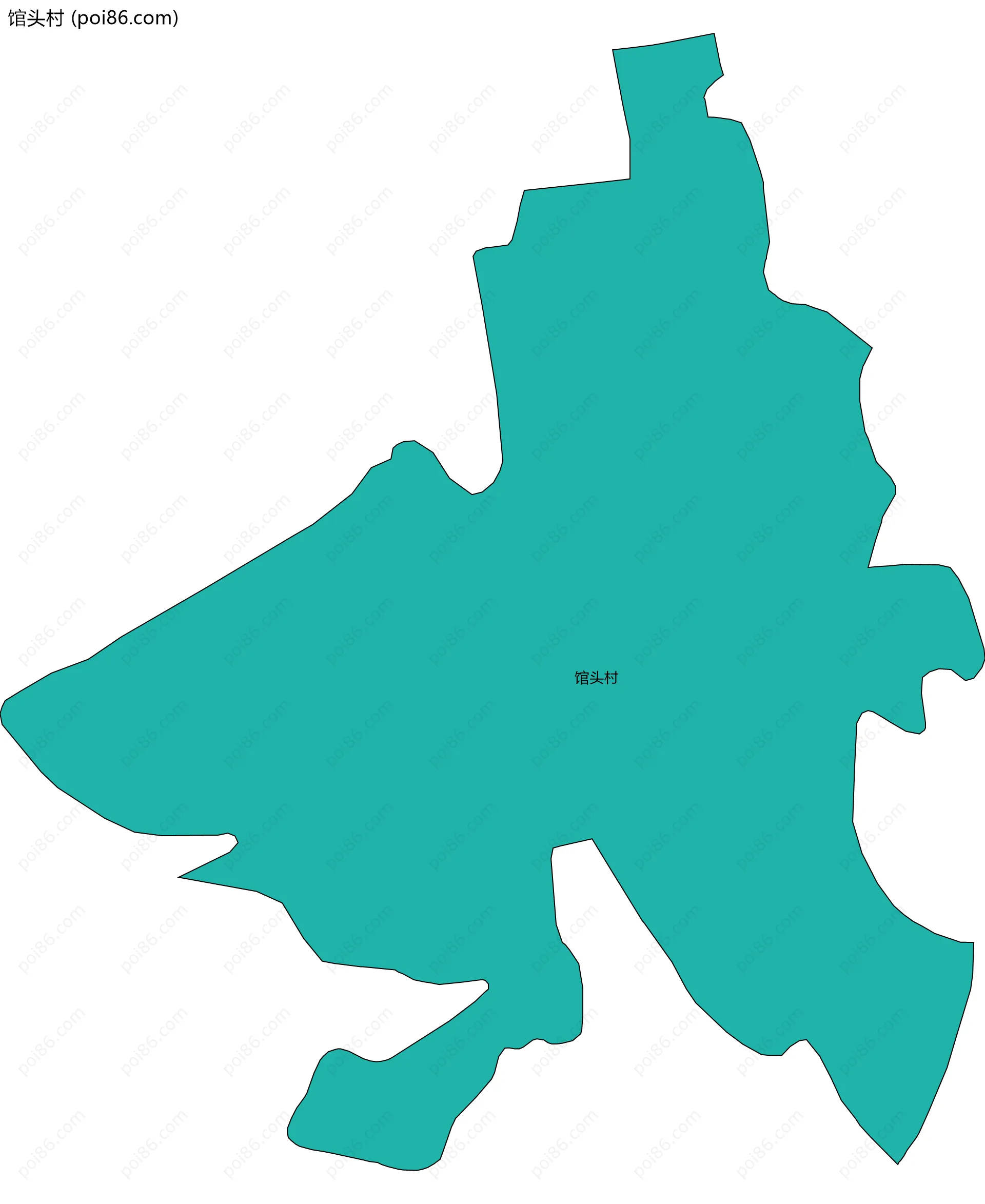 馆头村边界地图