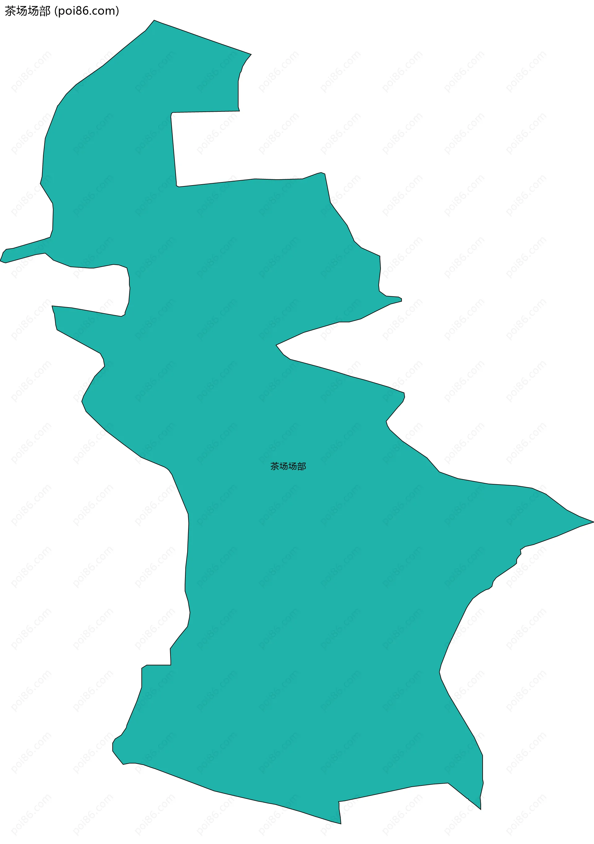 茶场场部边界地图