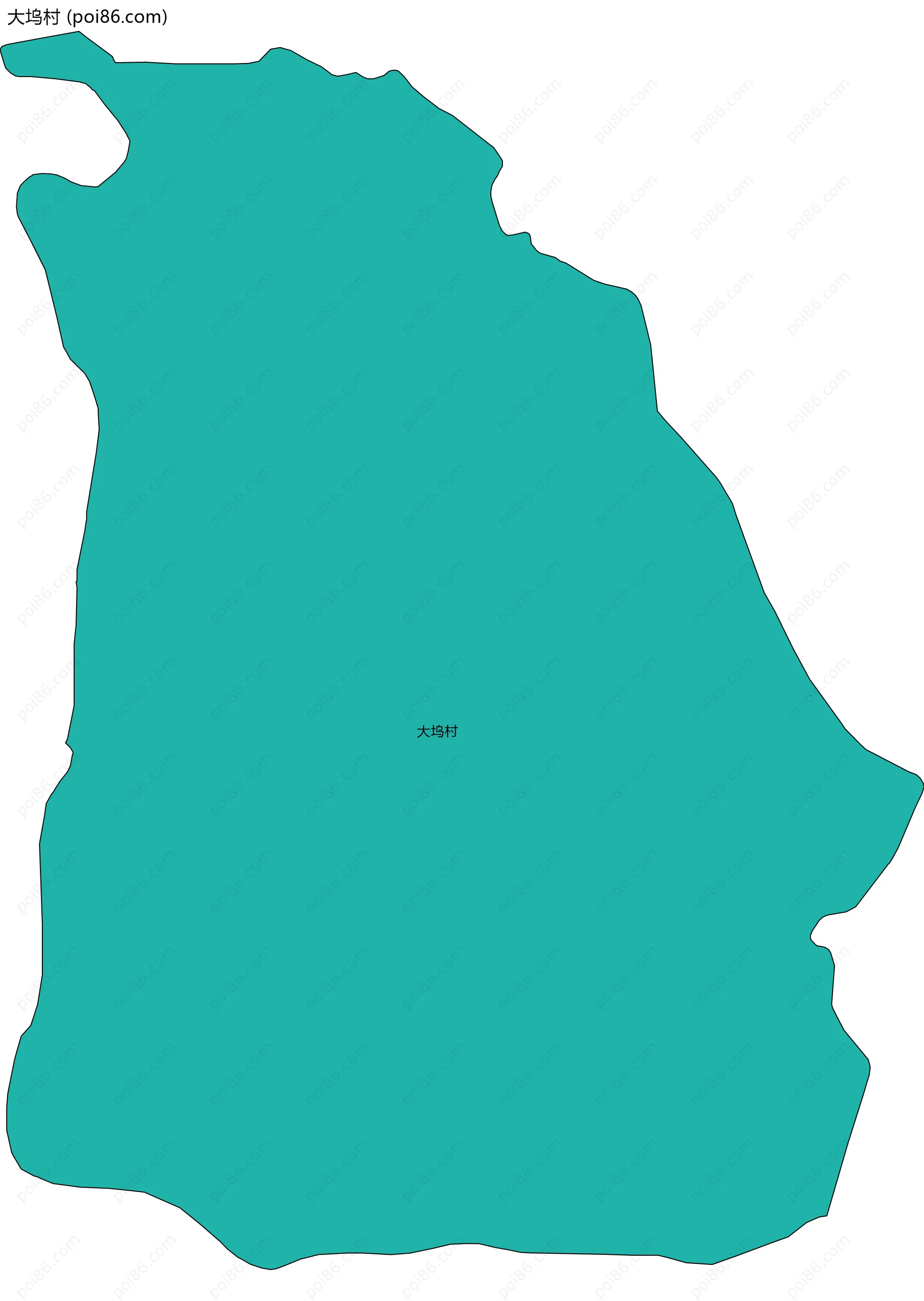 大坞村边界地图