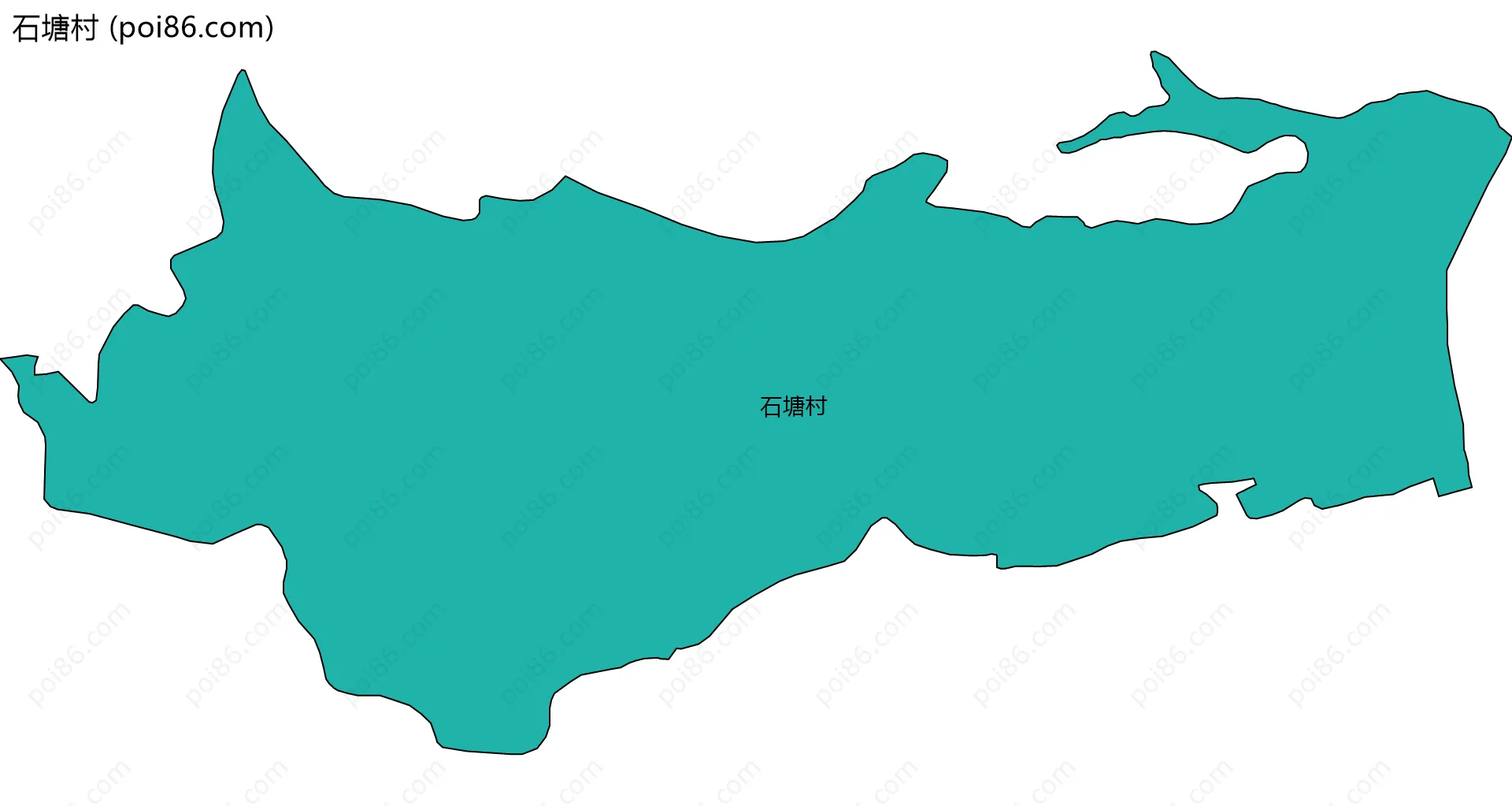 石塘村边界地图