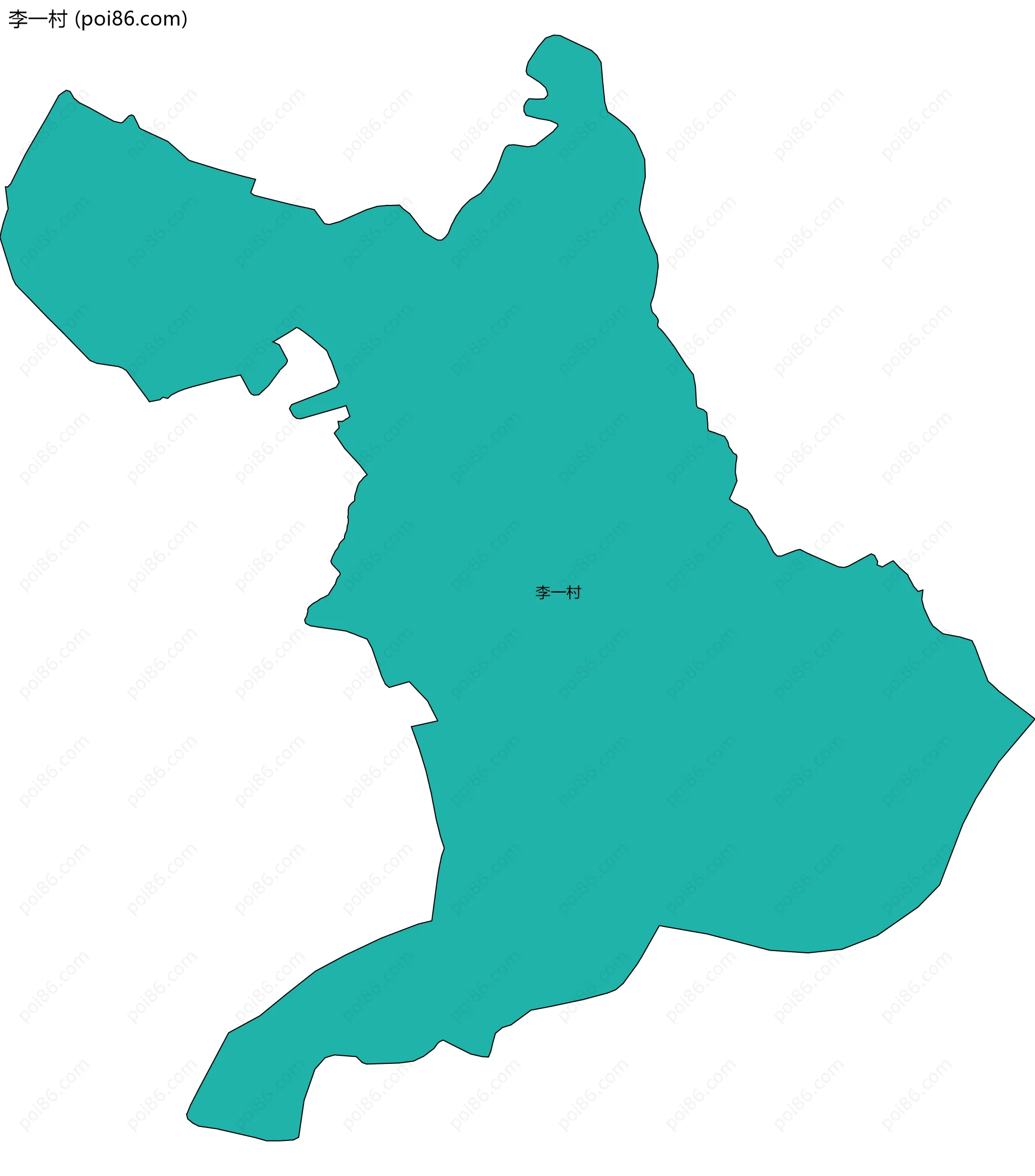 李一村边界地图