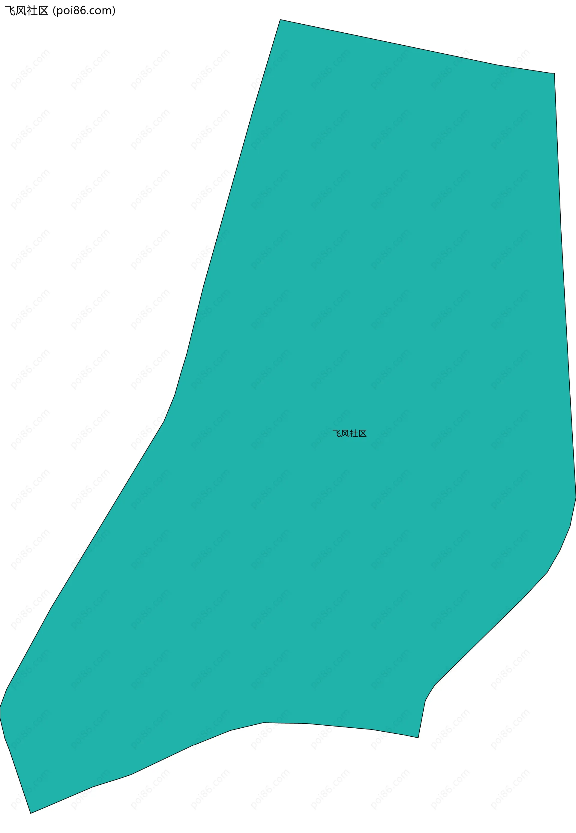 飞风社区边界地图