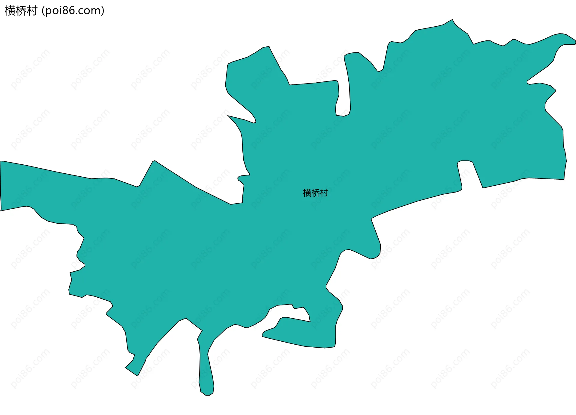 横桥村边界地图