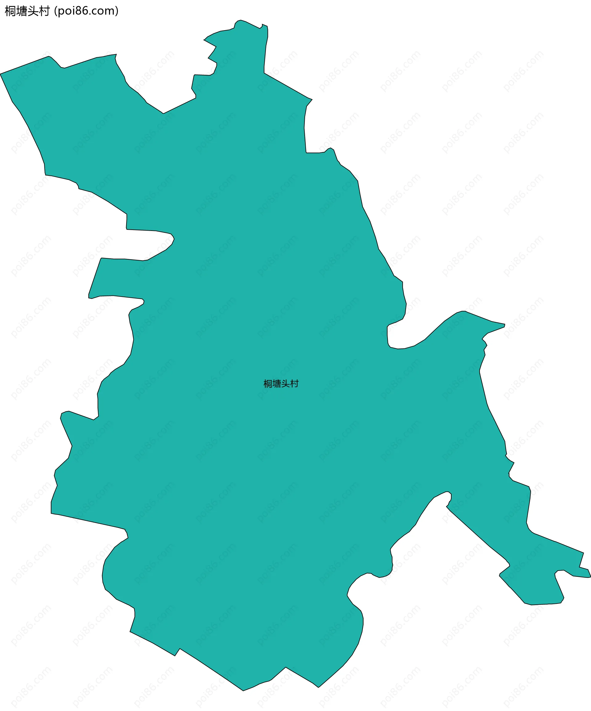 桐塘头村边界地图