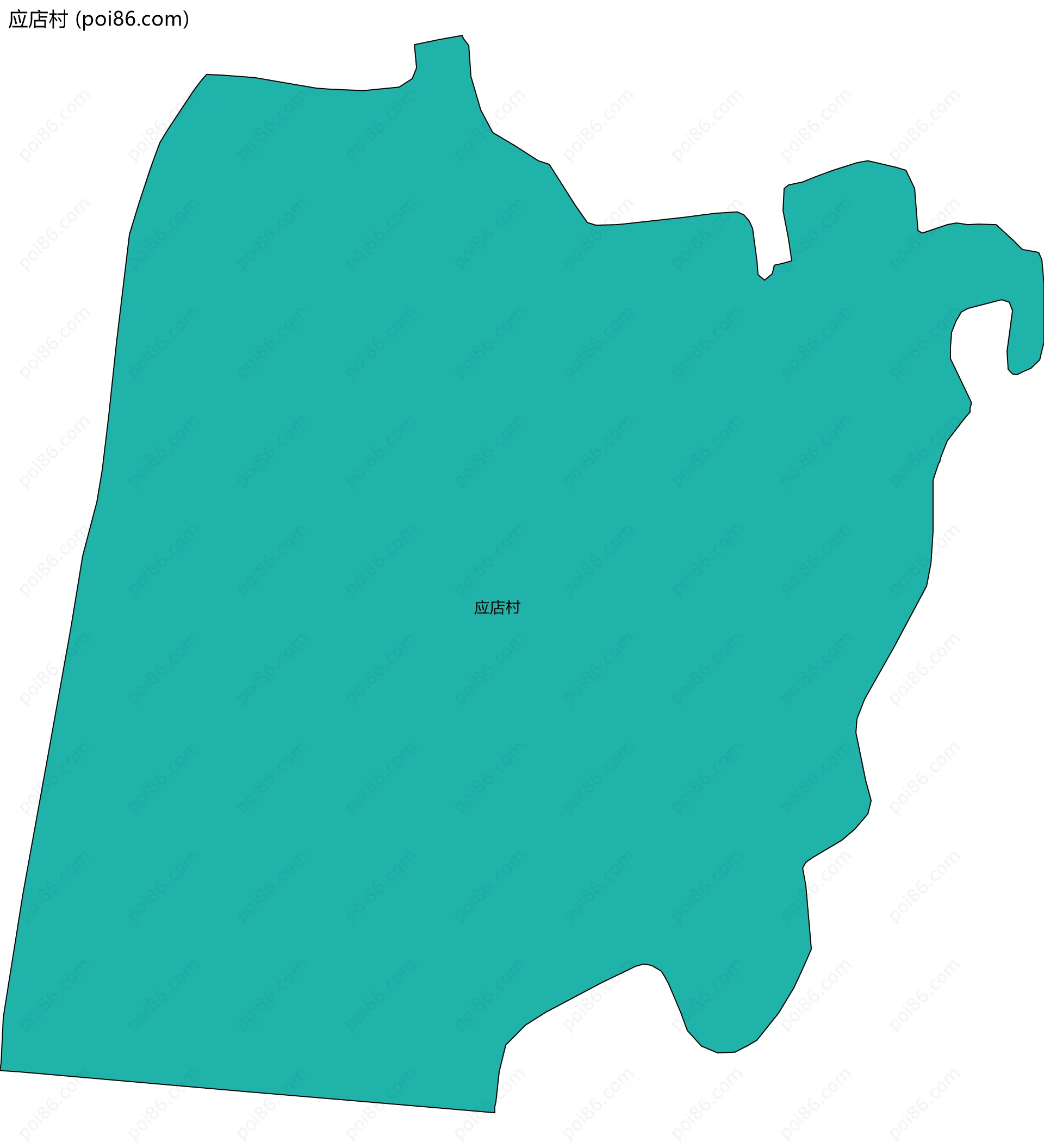 应店村边界地图