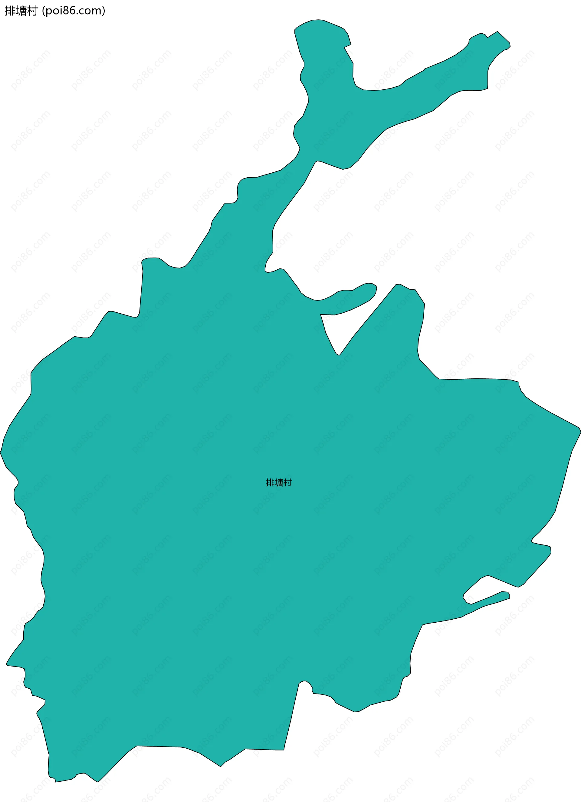 排塘村边界地图