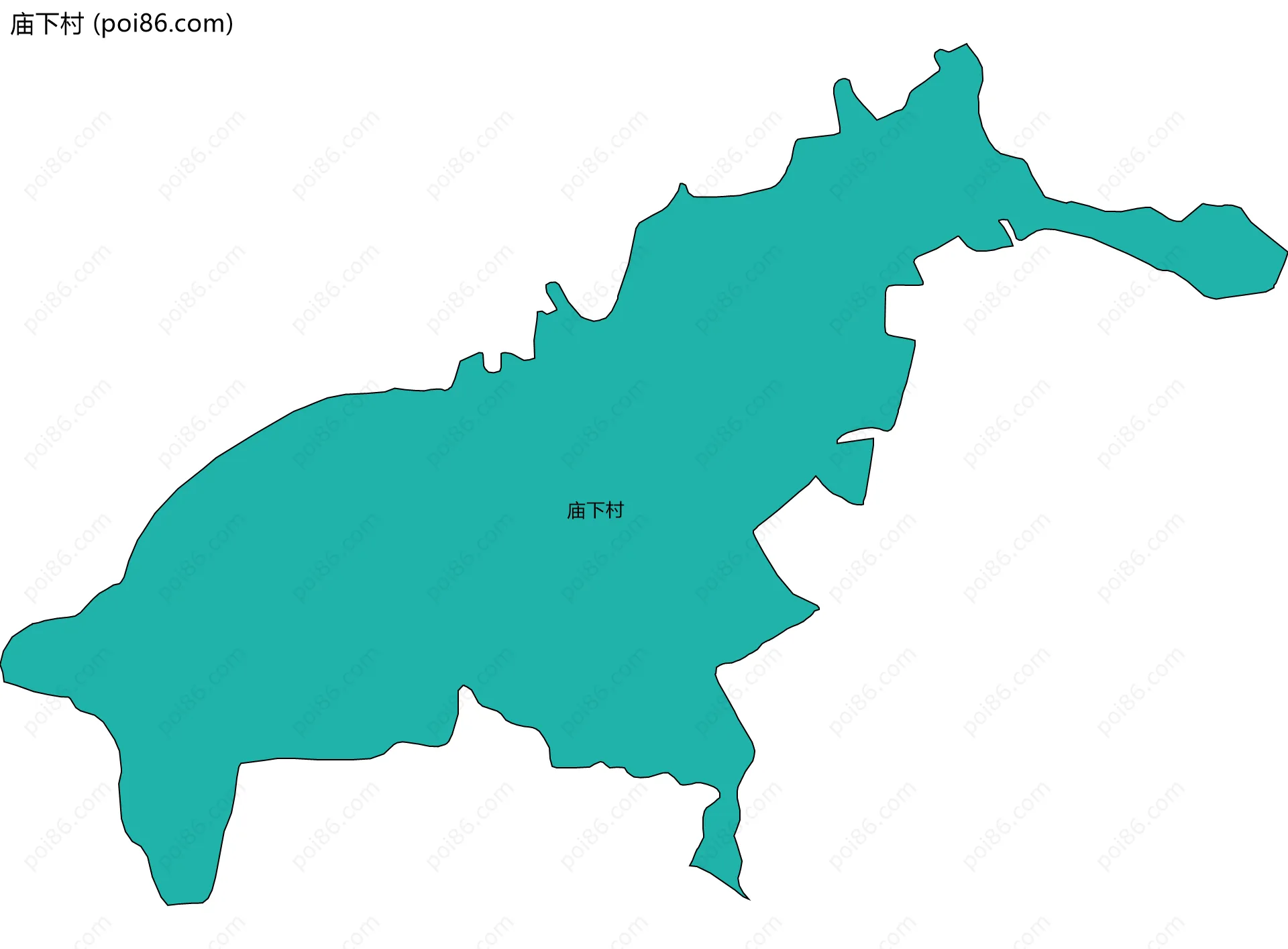 庙下村边界地图