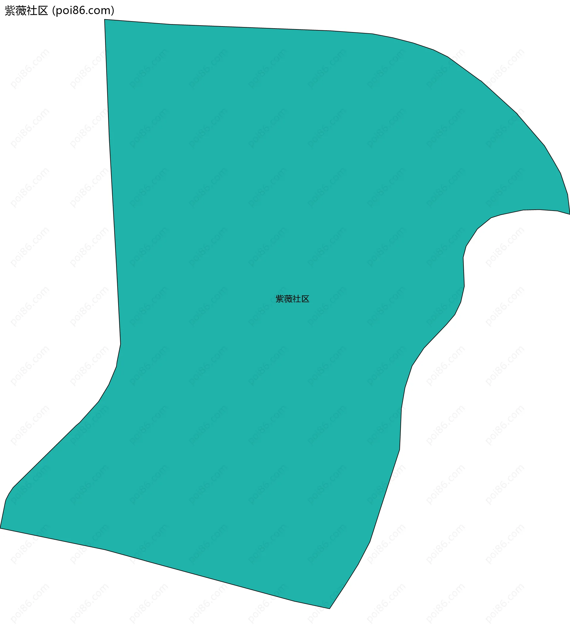 紫薇社区边界地图