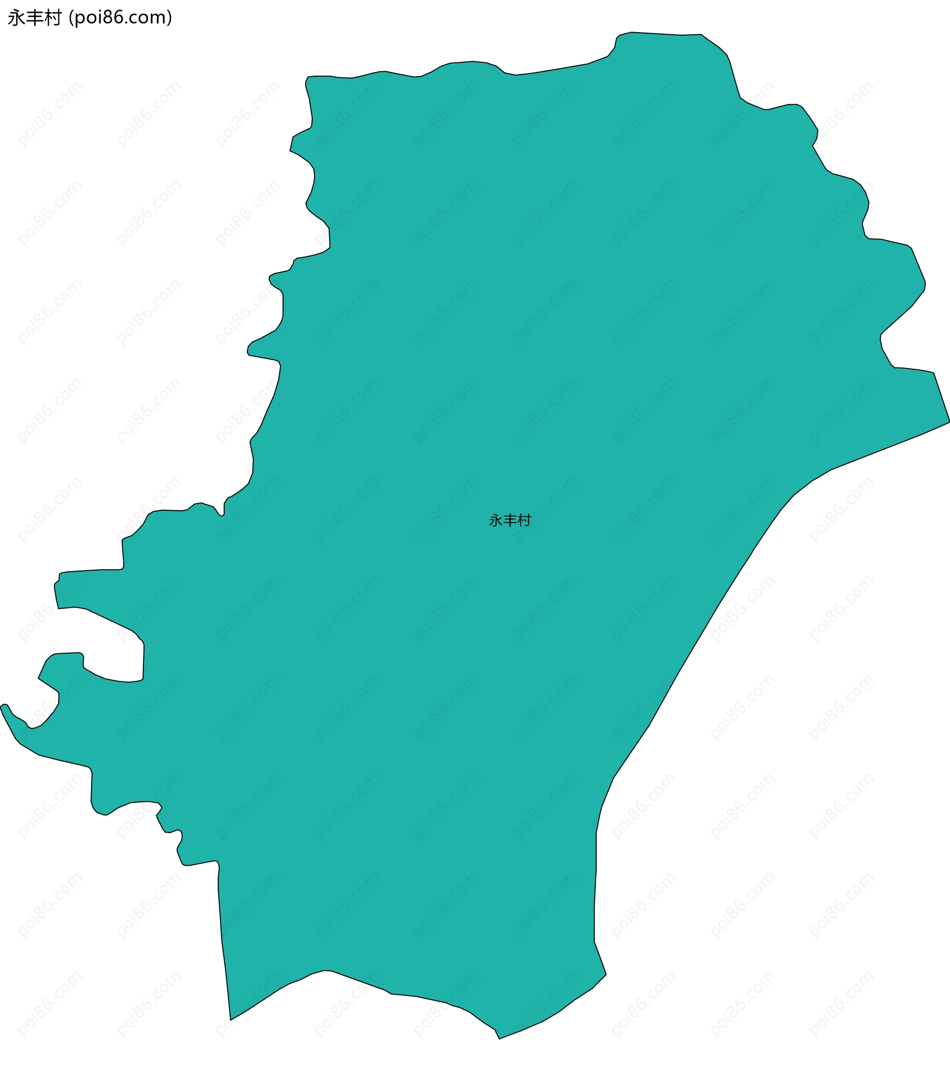 永丰村边界地图
