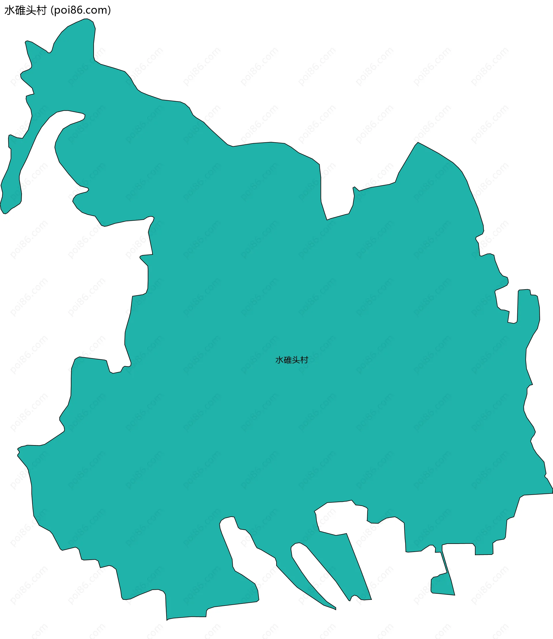 水碓头村边界地图