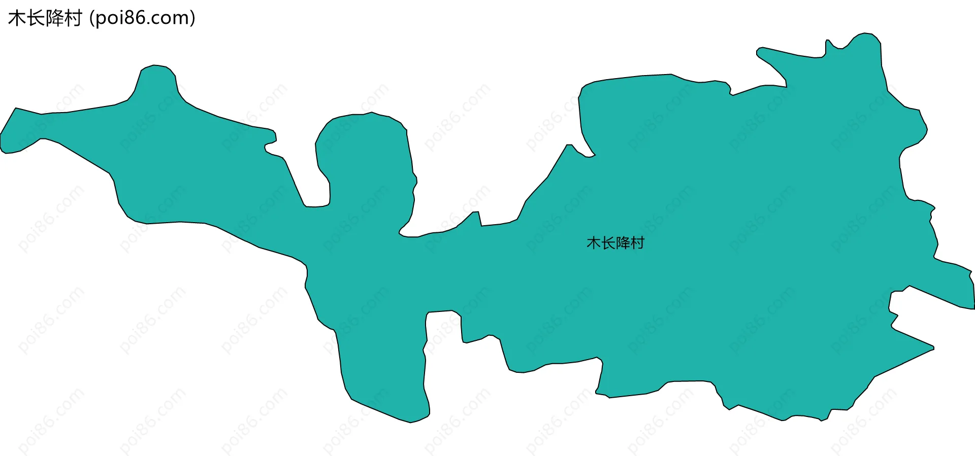 木长降村边界地图