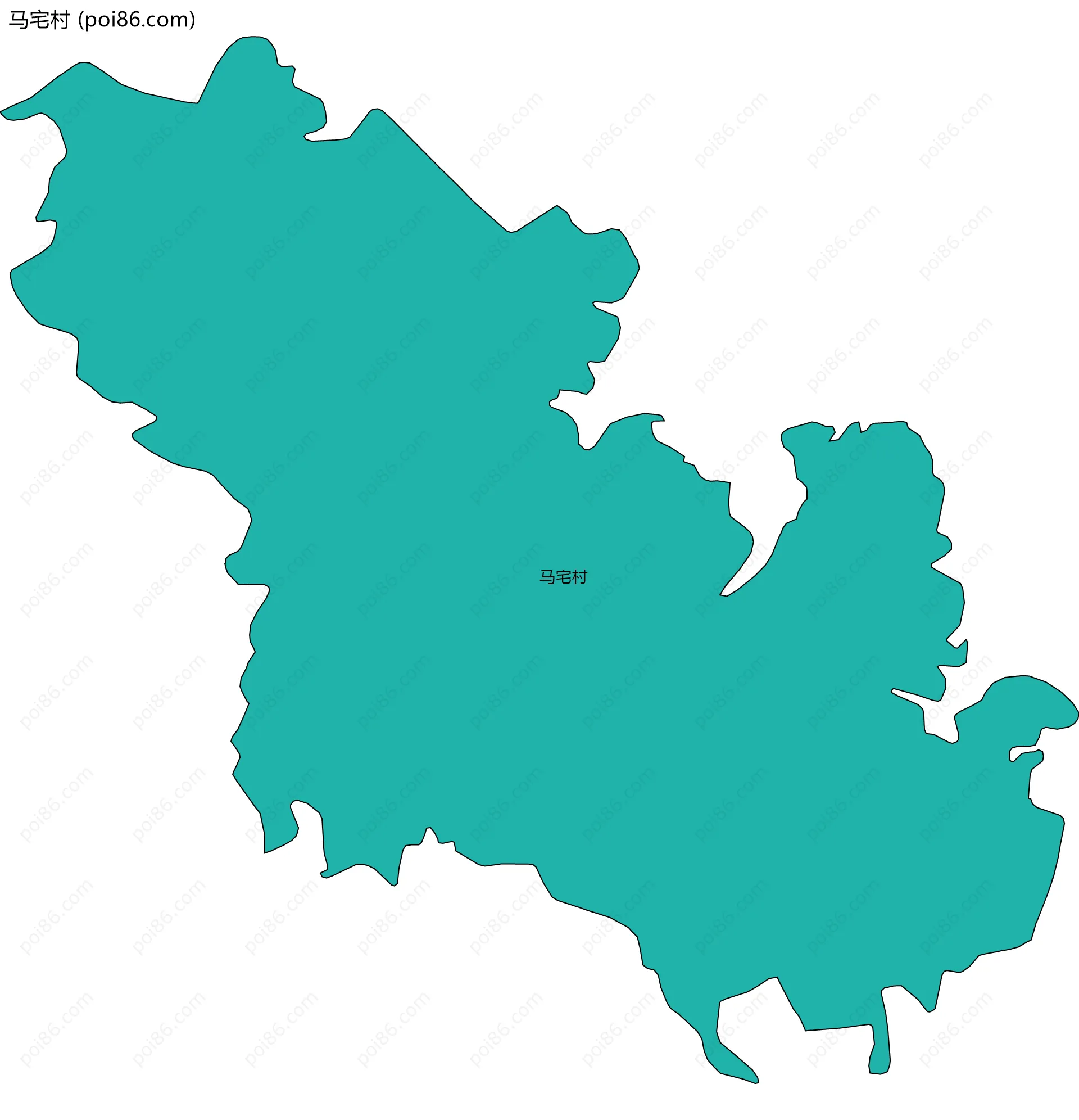 马宅村边界地图