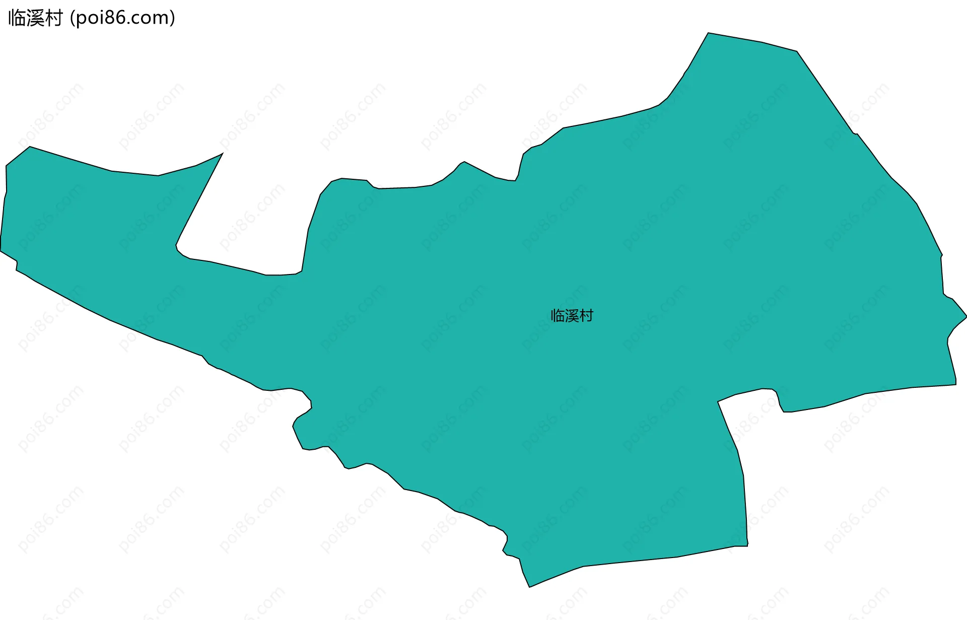 临溪村边界地图