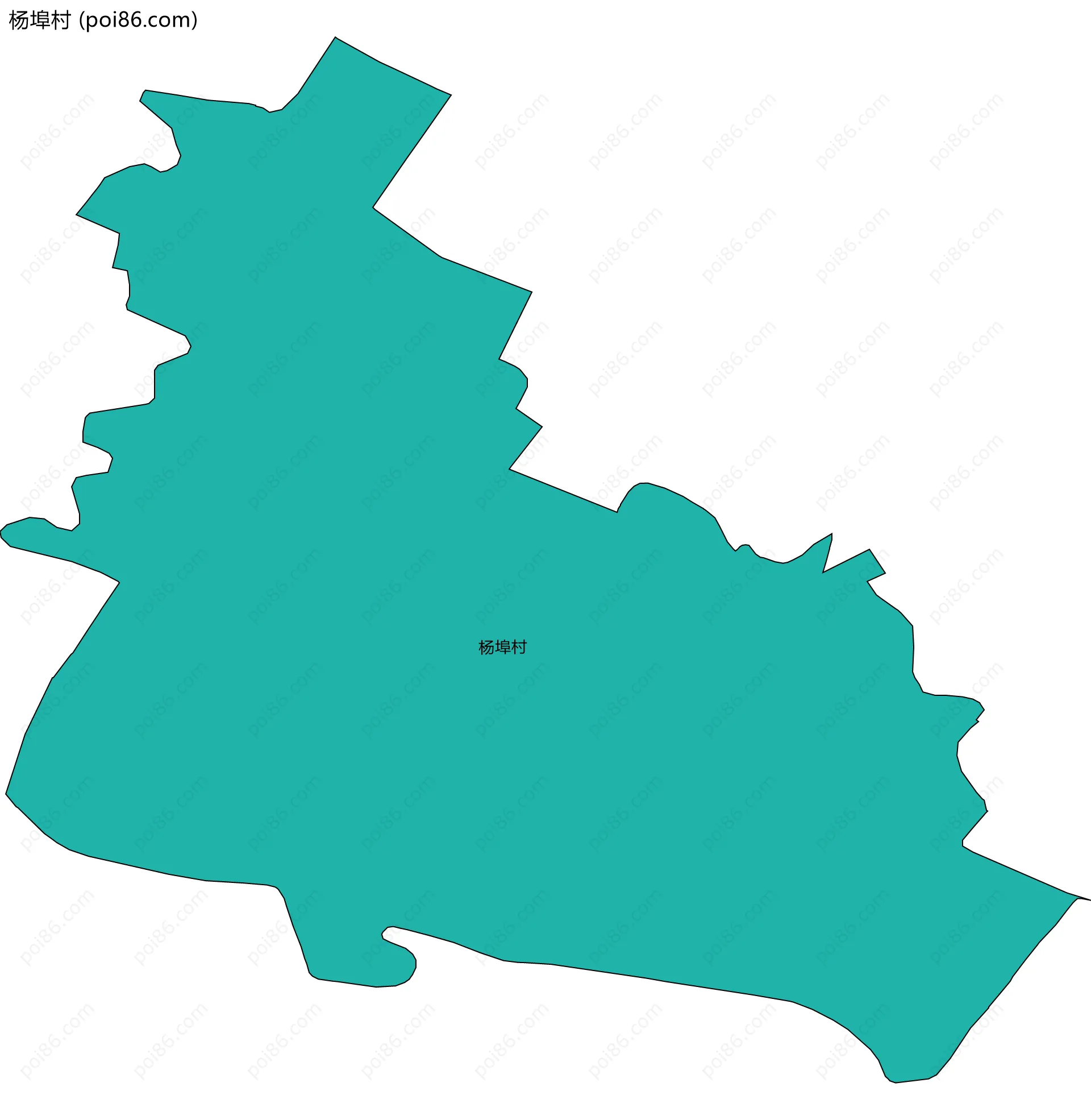 杨埠村边界地图