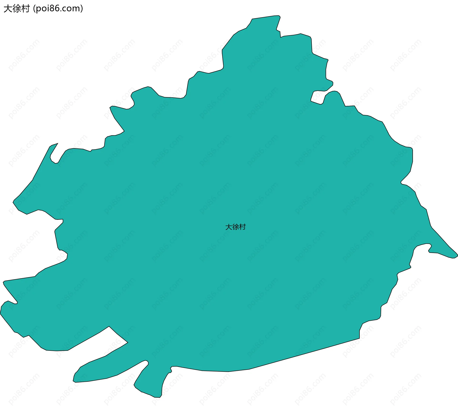 大徐村边界地图