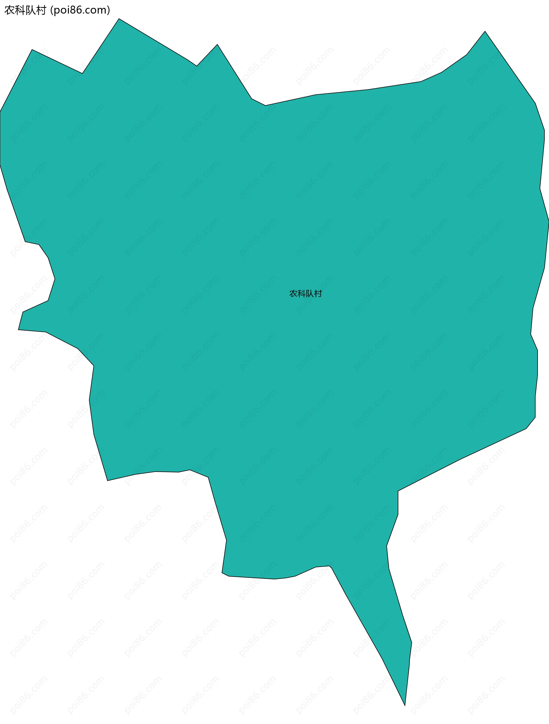 农科队村边界地图