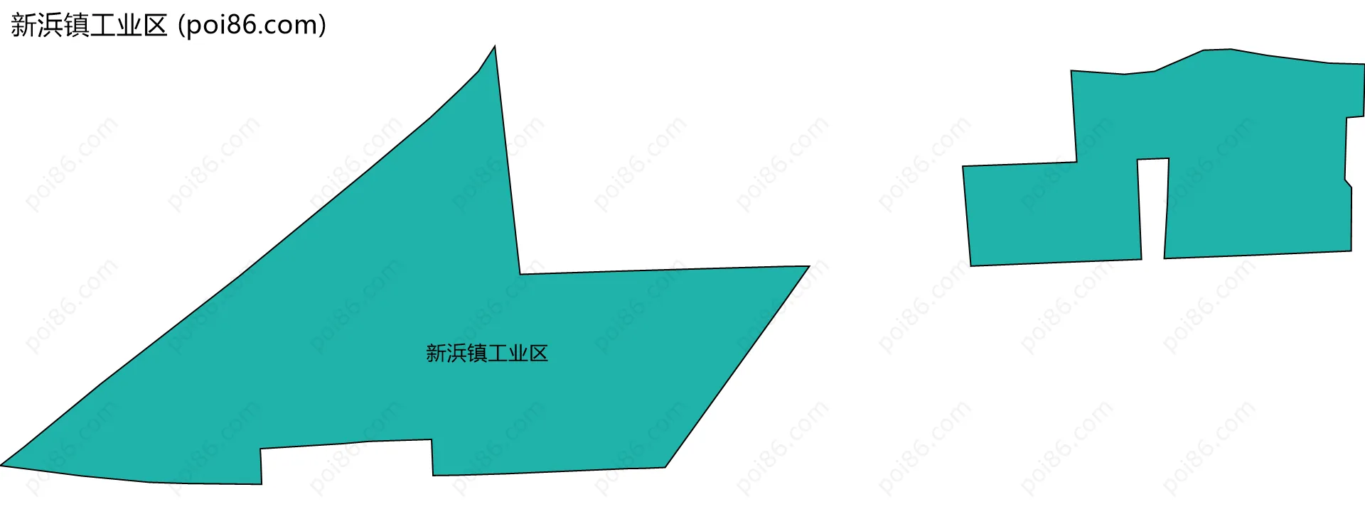 新浜镇工业区边界地图