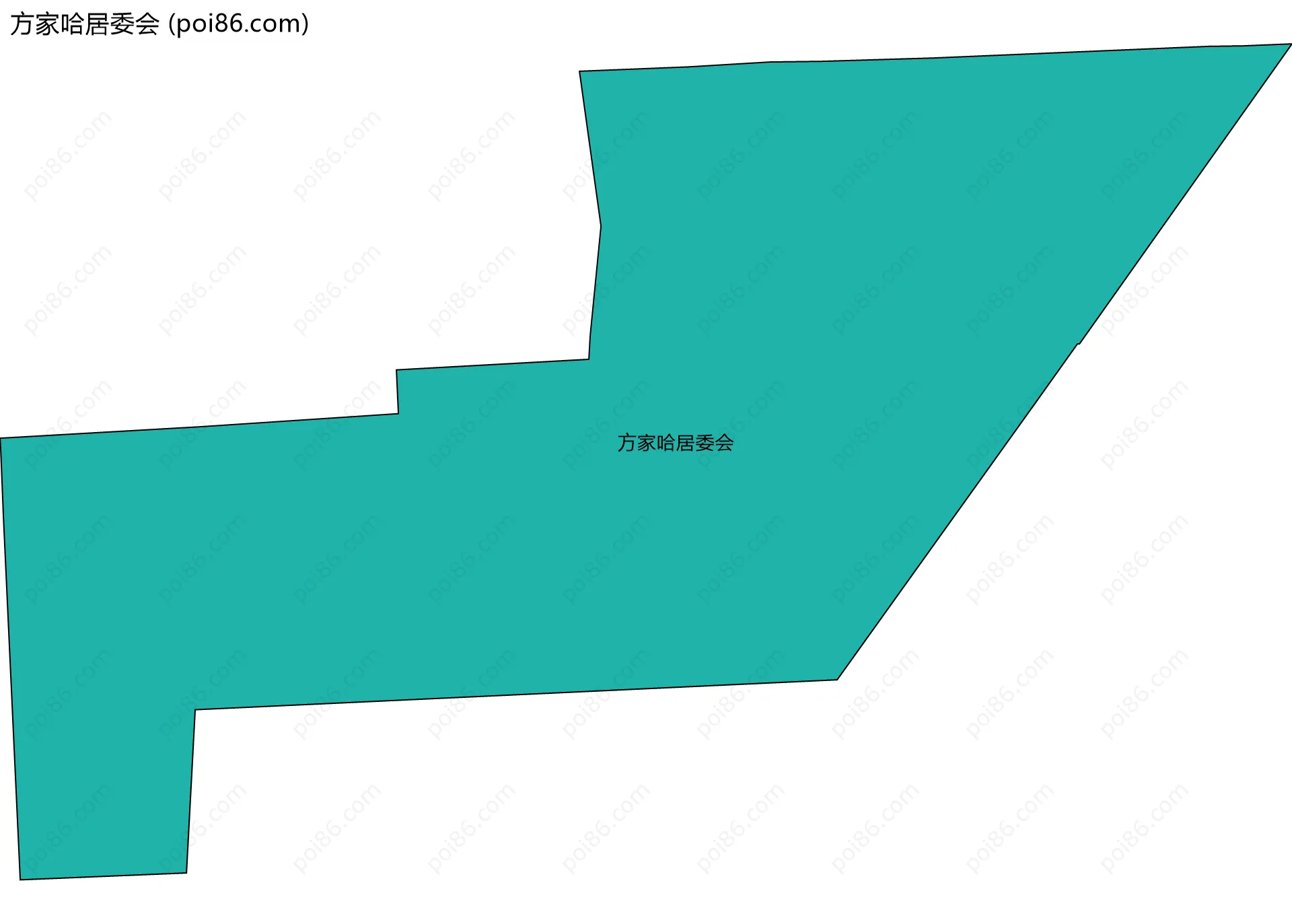 方家哈居委会边界地图