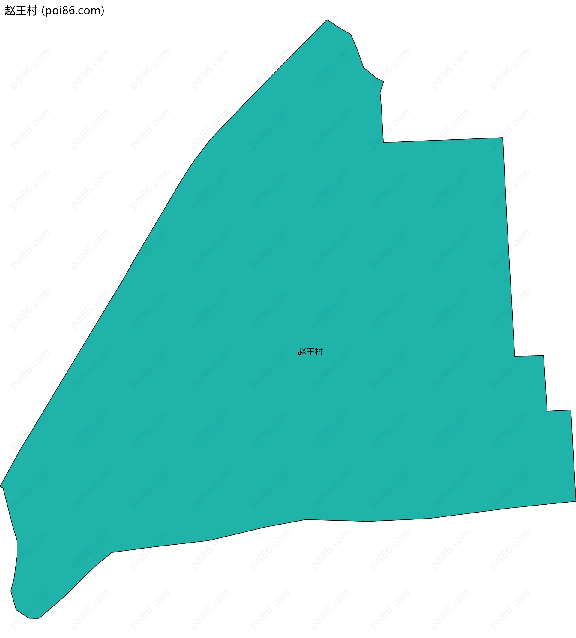 赵王村边界地图