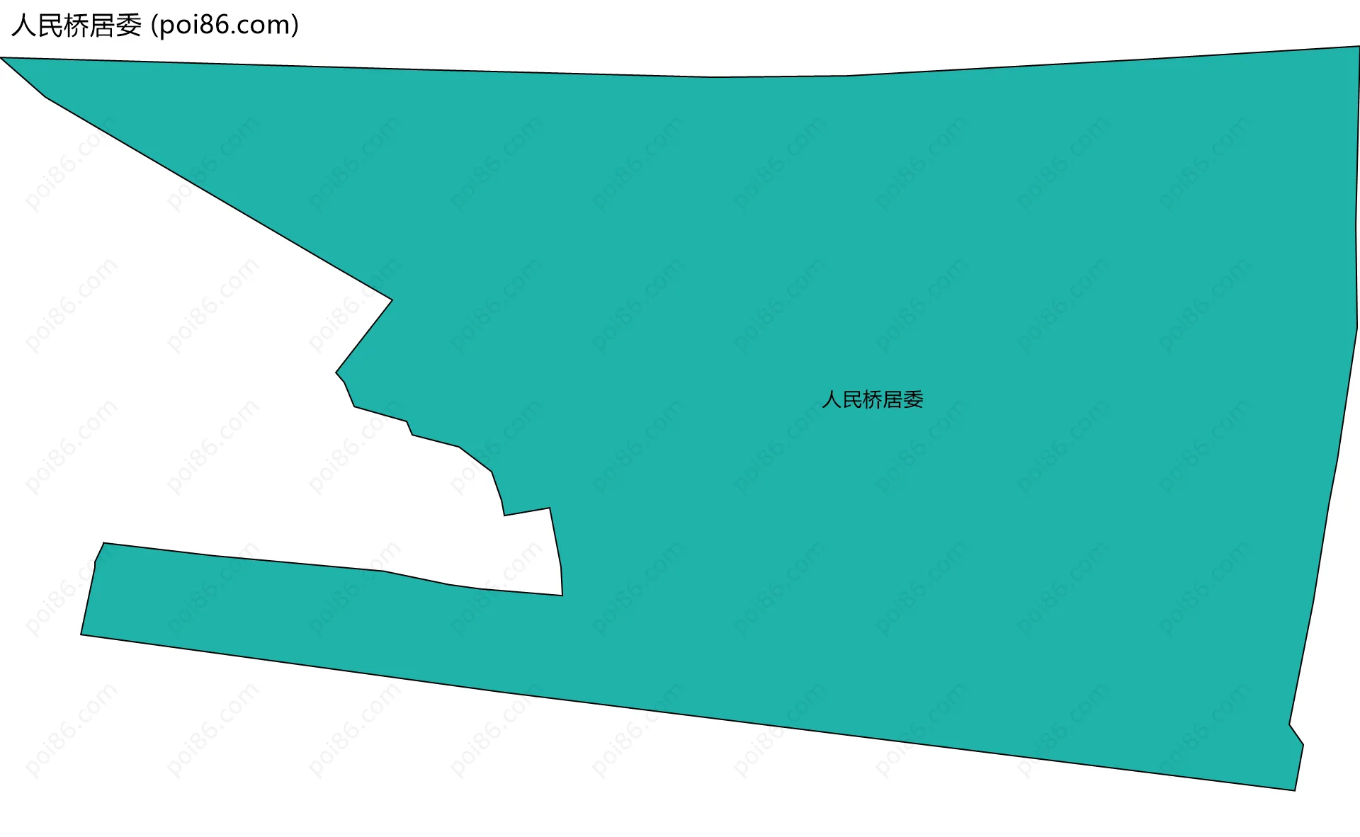 人民桥居委边界地图