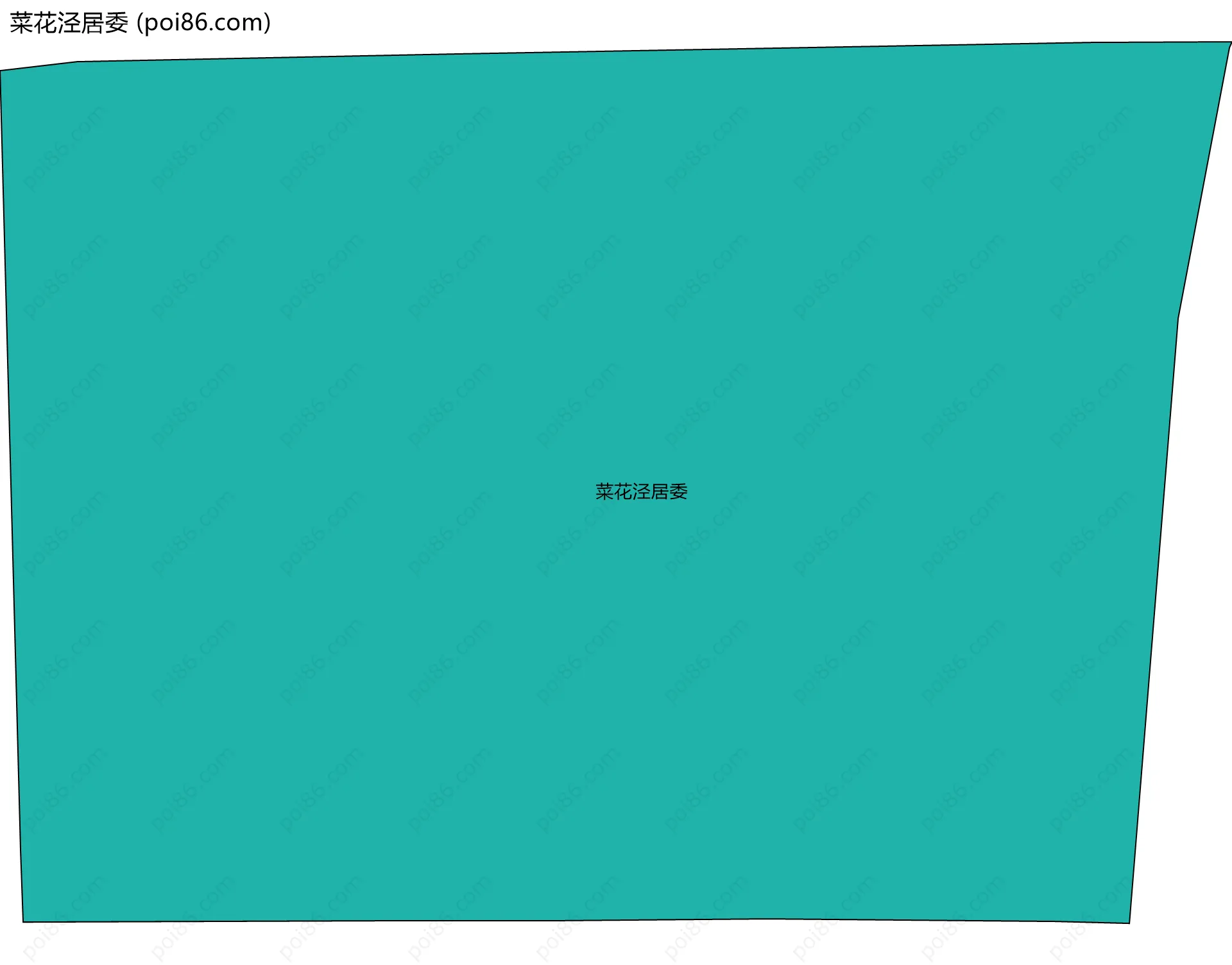 菜花泾居委边界地图